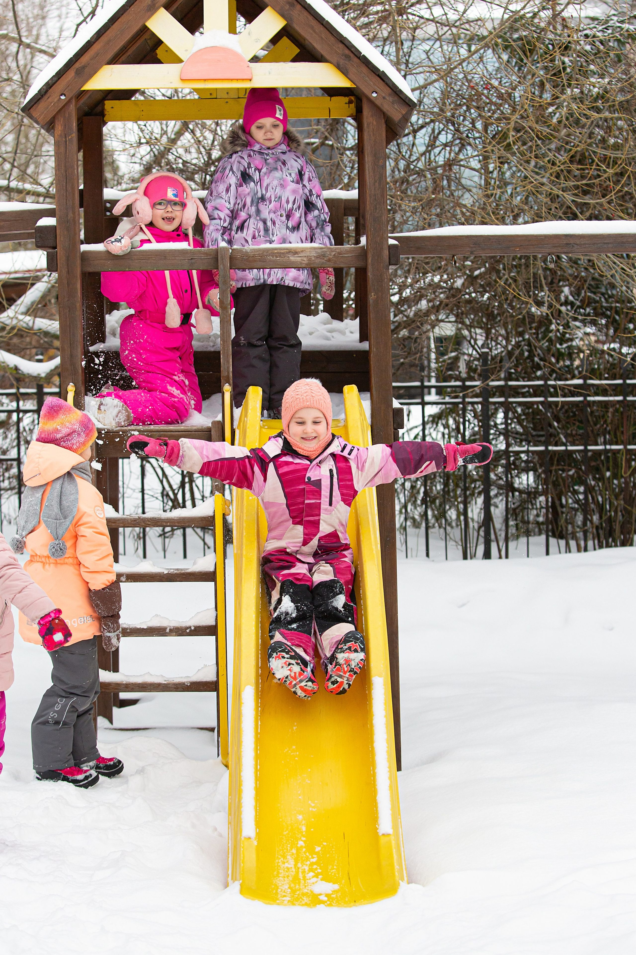 Зима в детском саду. Свадебный, семейный, детский фотограф в Санкт-Петербурге