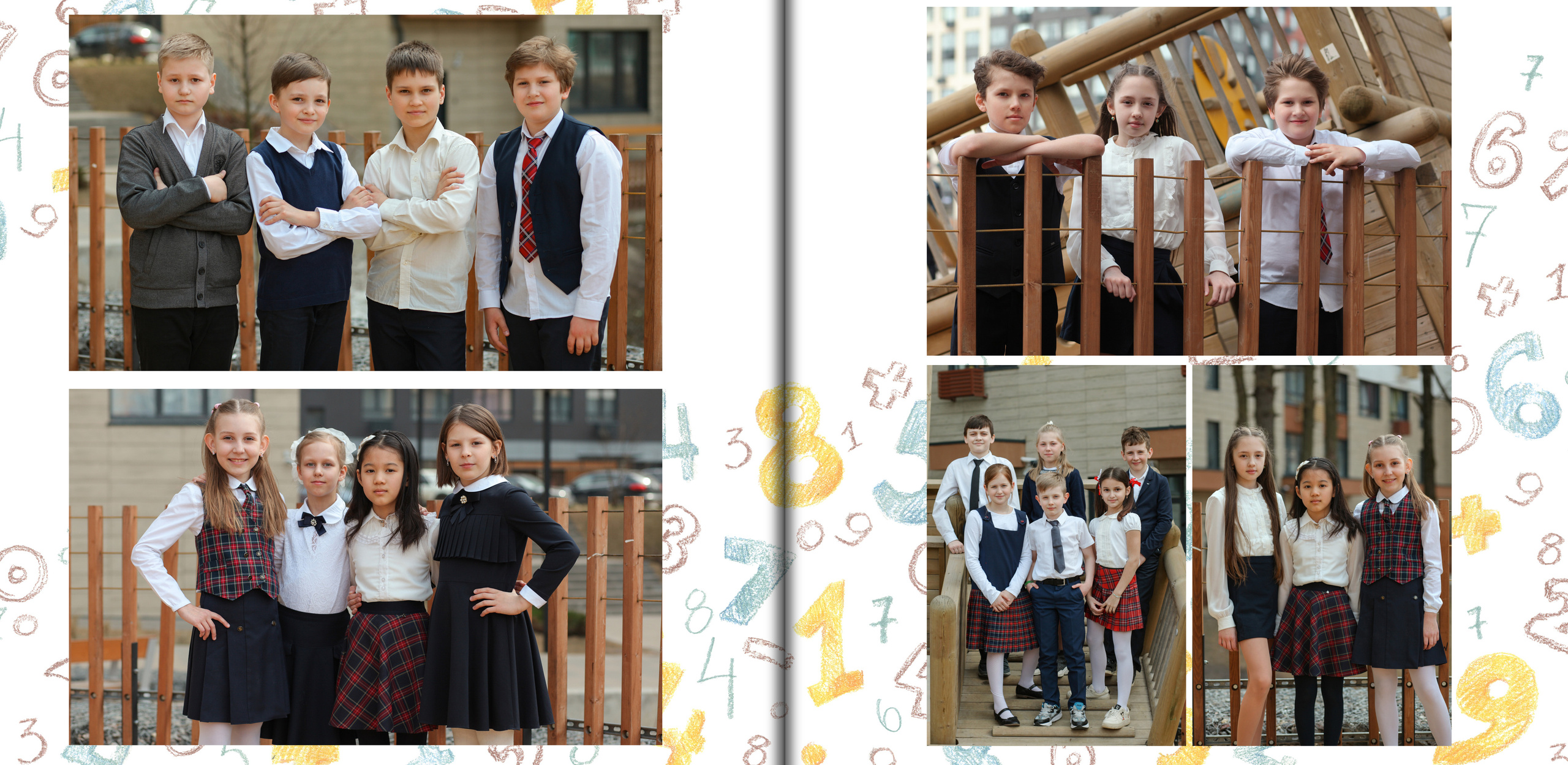 Фотографии с друзьями в альбом выпускника