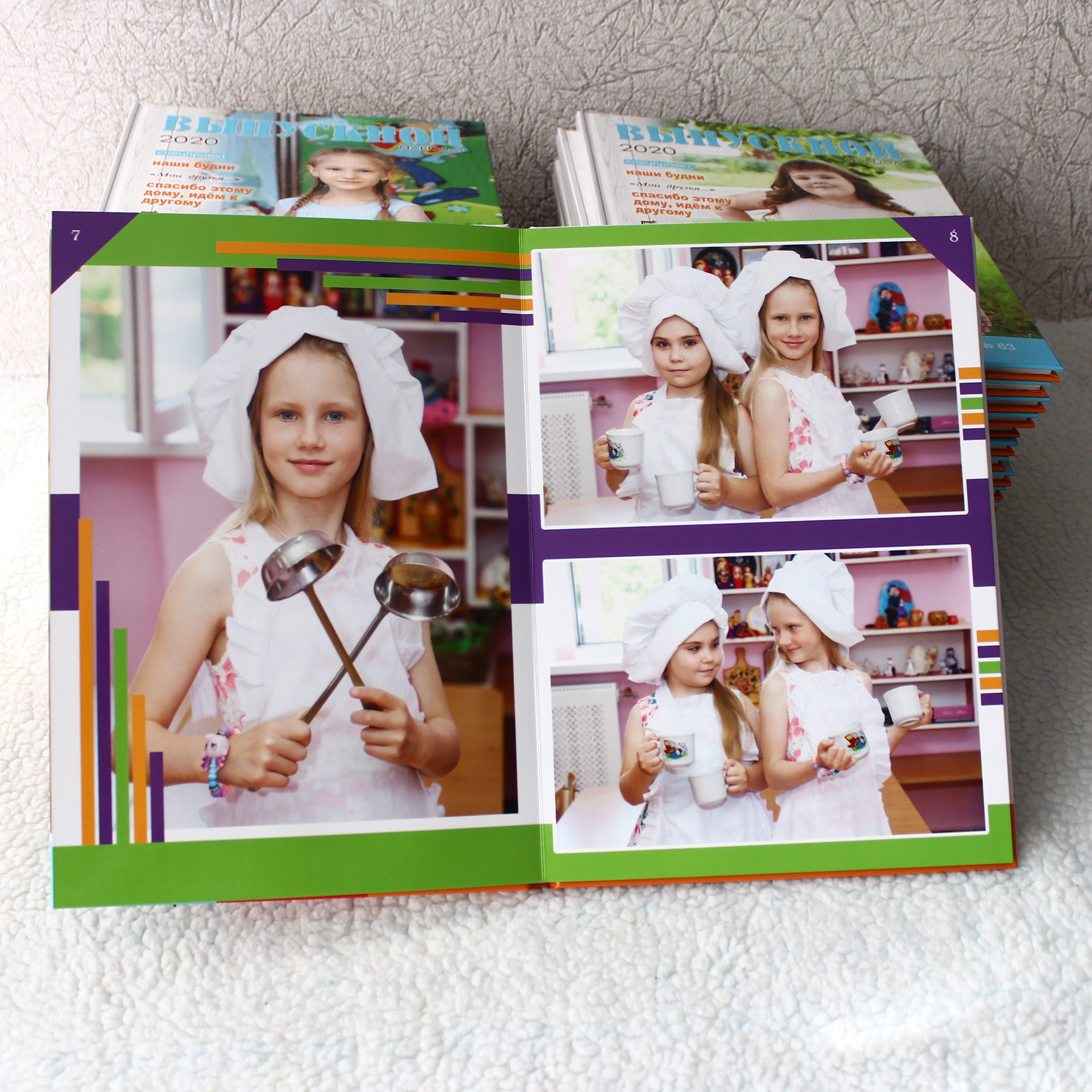 Образцы выпускных фотокниг для детского сада. Детский школьный и семейный фотограф в Краснодаре