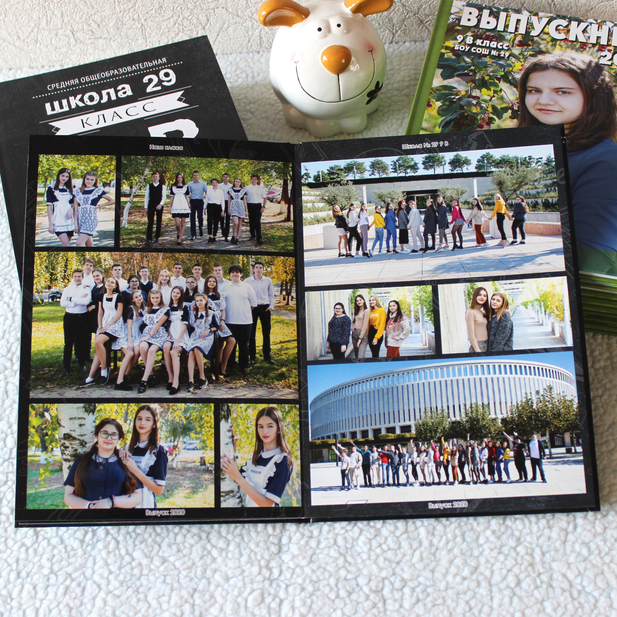 Варианты фотокниг для начальной и старшей школы. Детский школьный и семейный фотограф в Краснодаре
