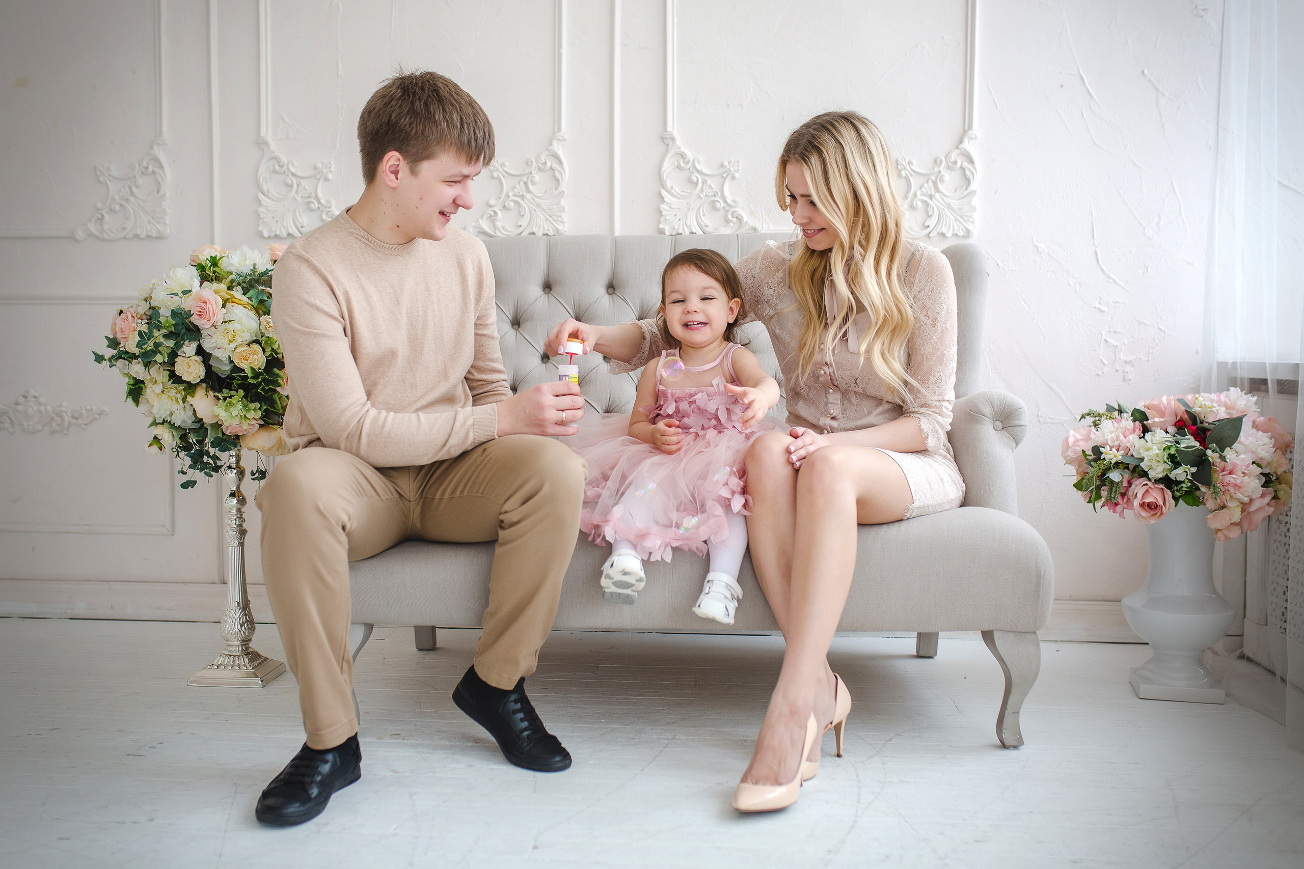 Сашеньке 2 года. Фотограф на Крещение, семейный фотограф в Москве