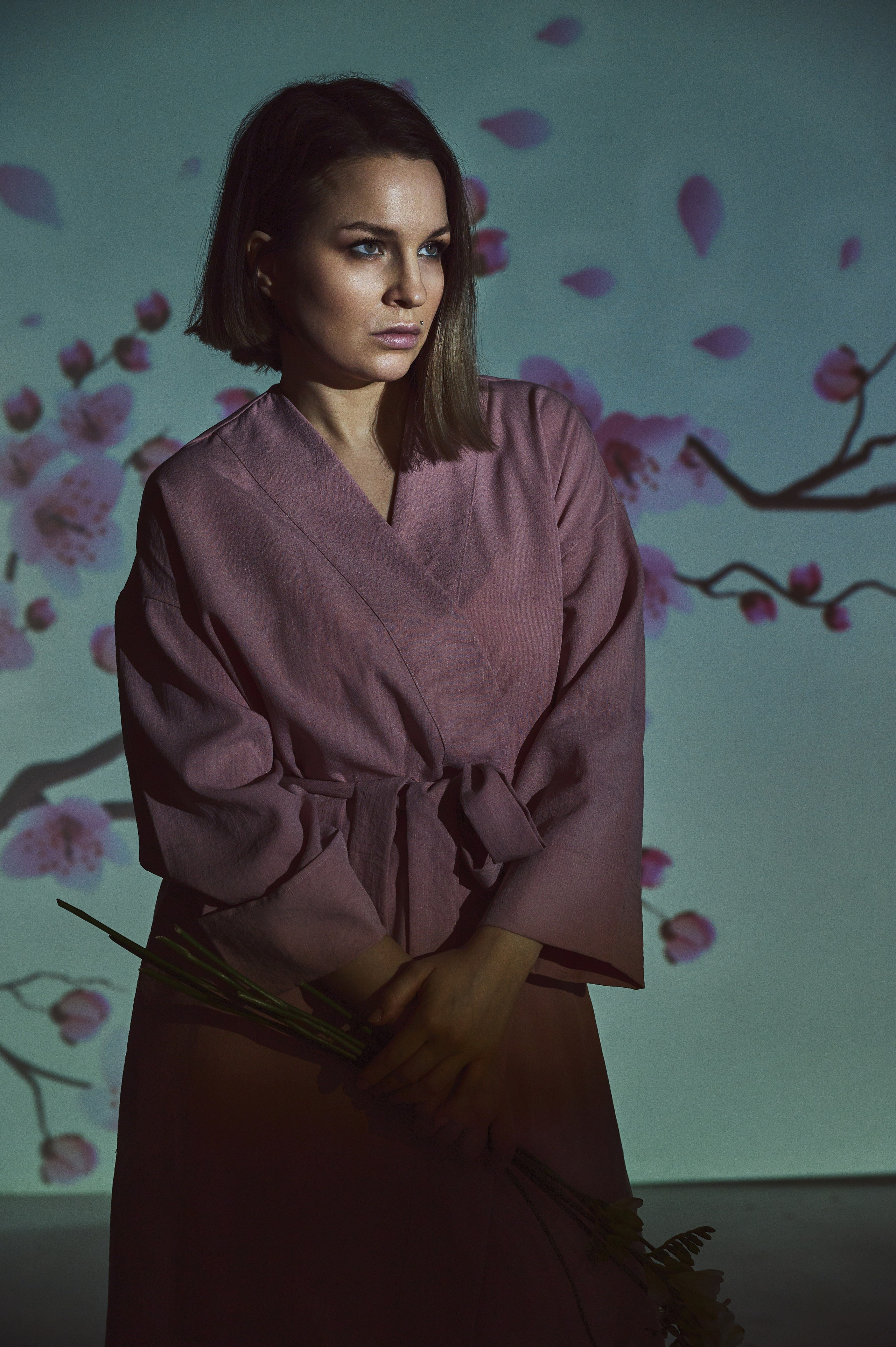 Фотосессия Ксении с проектором