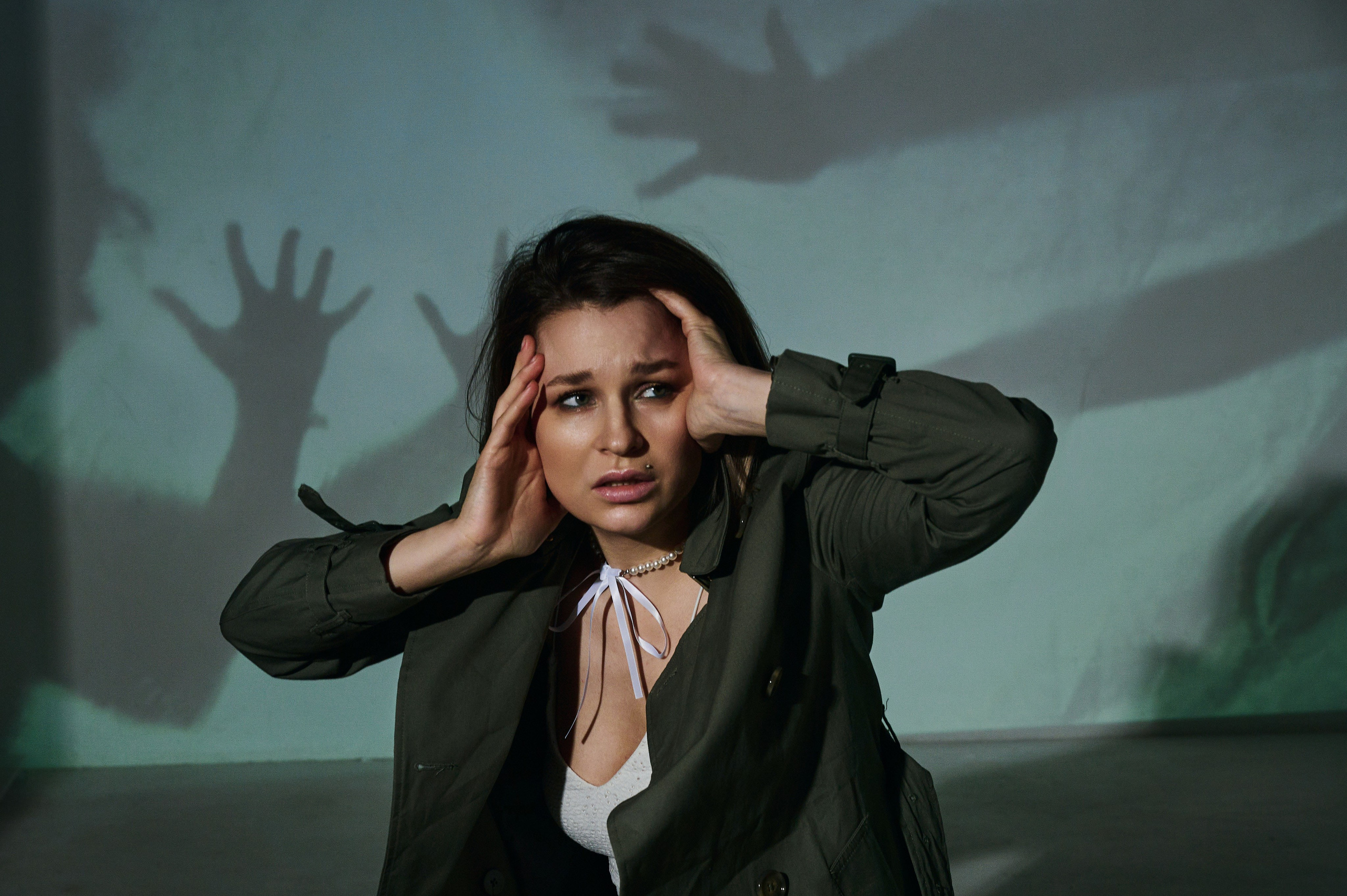 Фотосессия Ксении с проектором