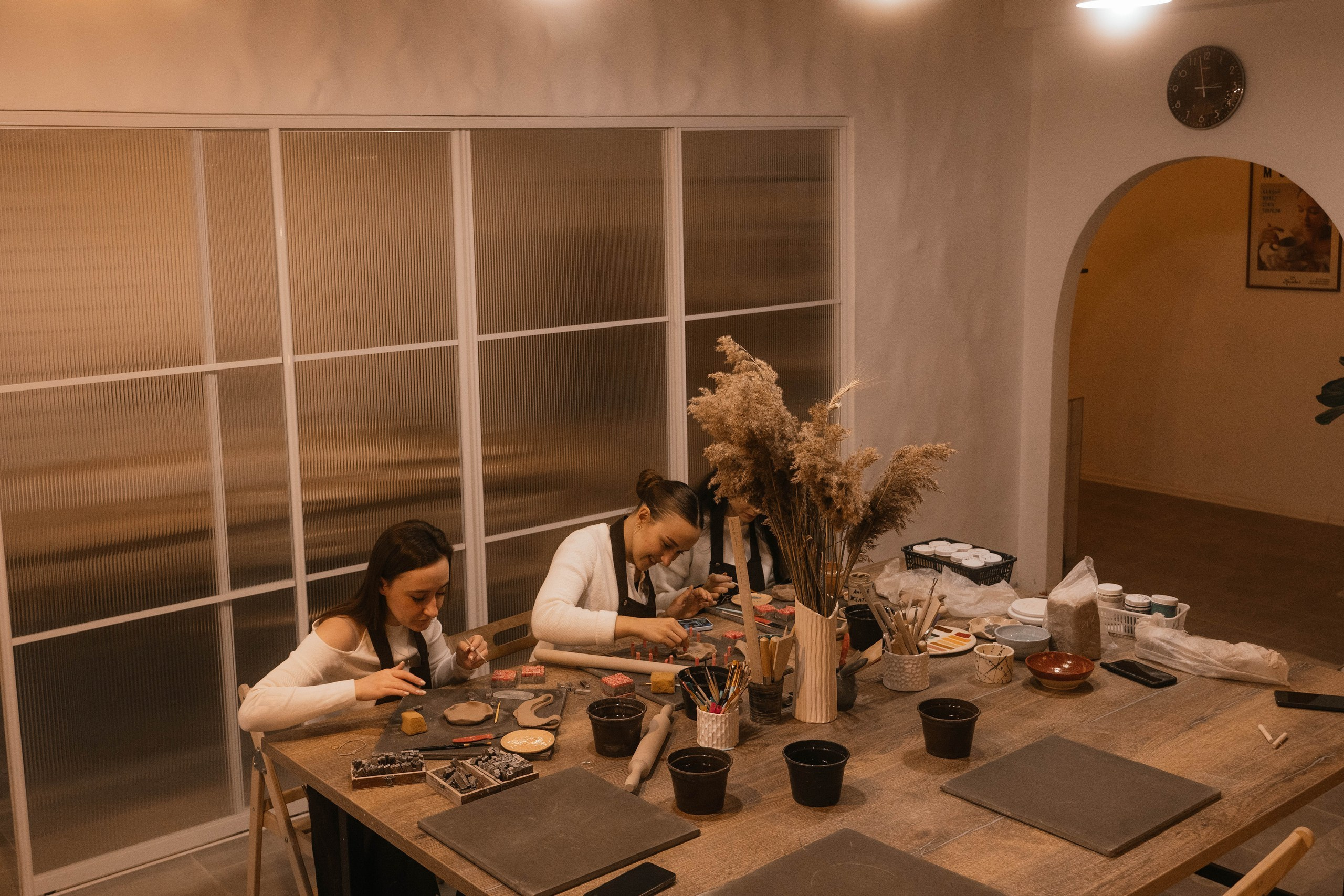 День рождения в гончарной мастерской. Свадебный, семейный фотограф в Рязани Лена Брант