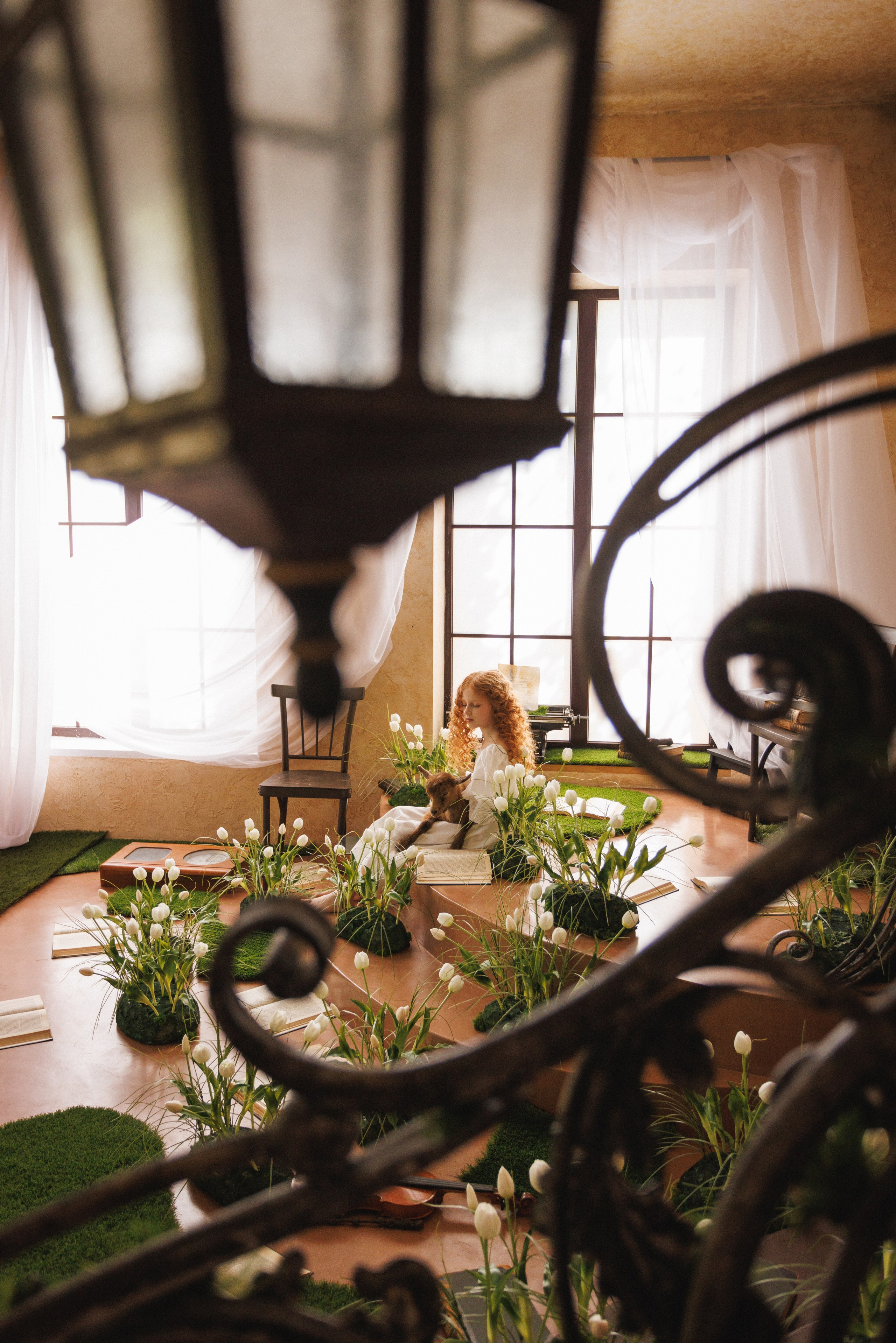 Сказочная фотосессия с белыми Тюльпанами, фотостудия «Эль», город Краснодар. Семейный и детский фотограф в Краснодаре Анна Трашкова