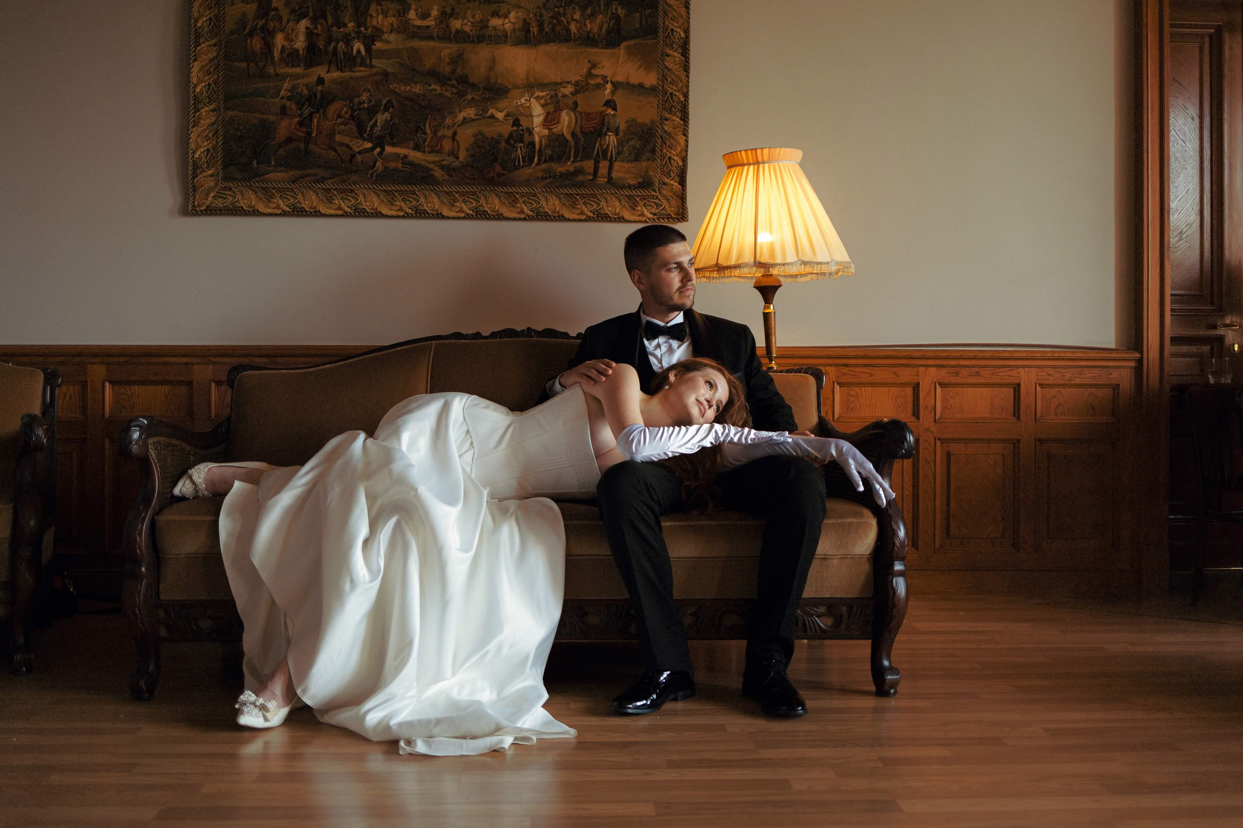 Свадебная фотосессия в фотостудии