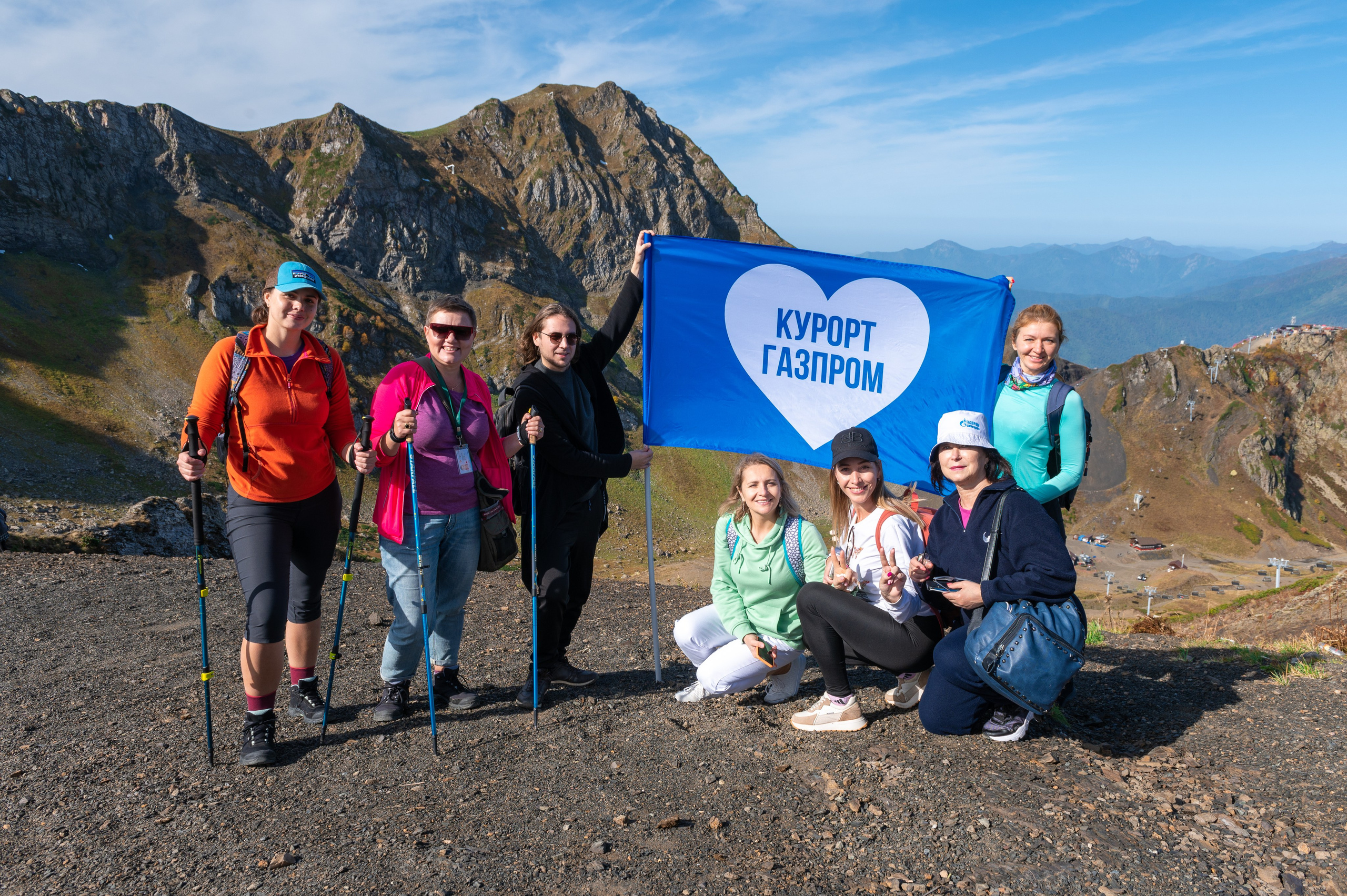 Хайкинг по трем курортам Красной Поляны 2022. Репортажный фотограф в Красной Поляне и Сочи Павлюченко Екатерина