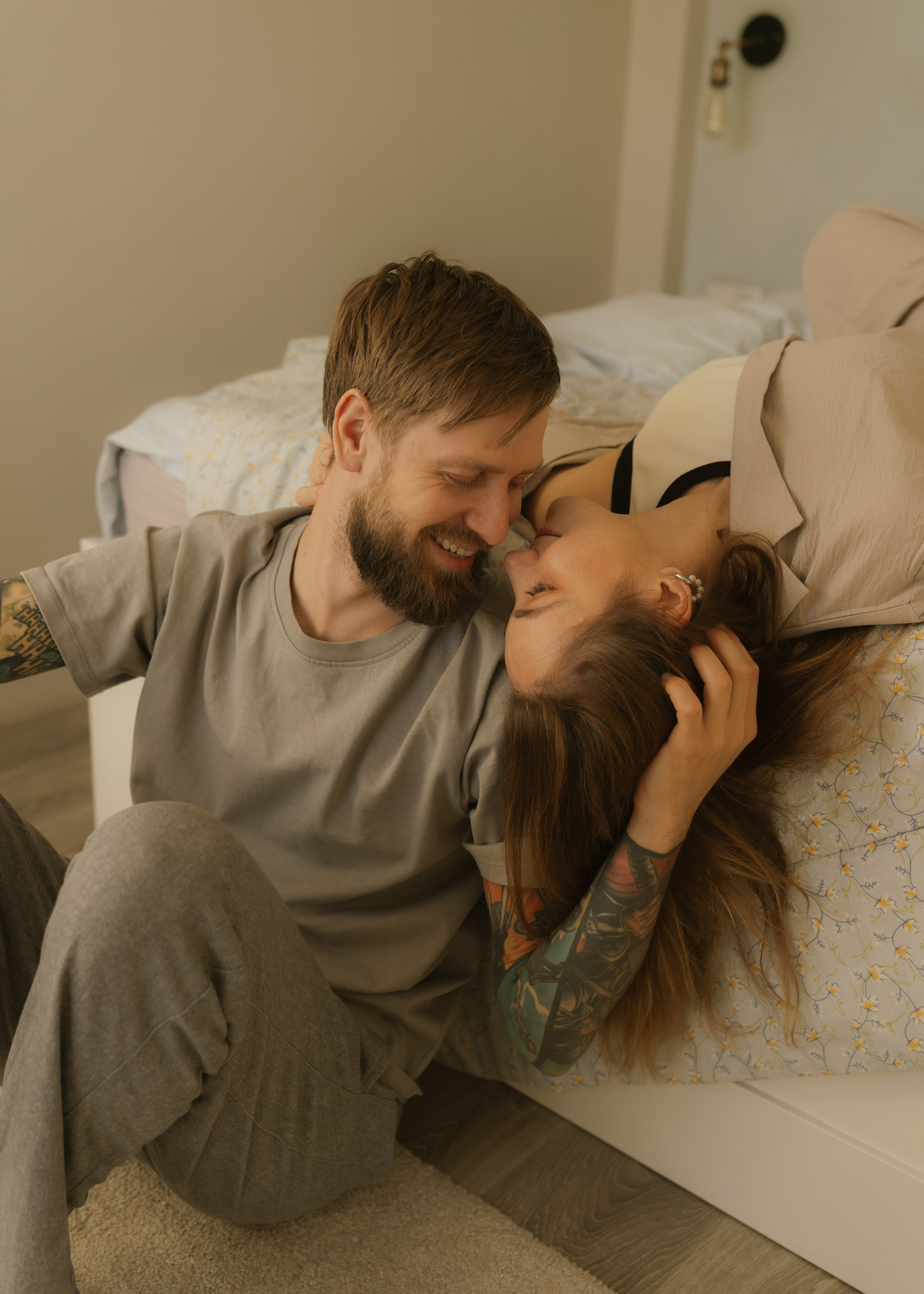 Катя и Андрей | домашняя. Фотограф в Новосибирске Диана Ильиных