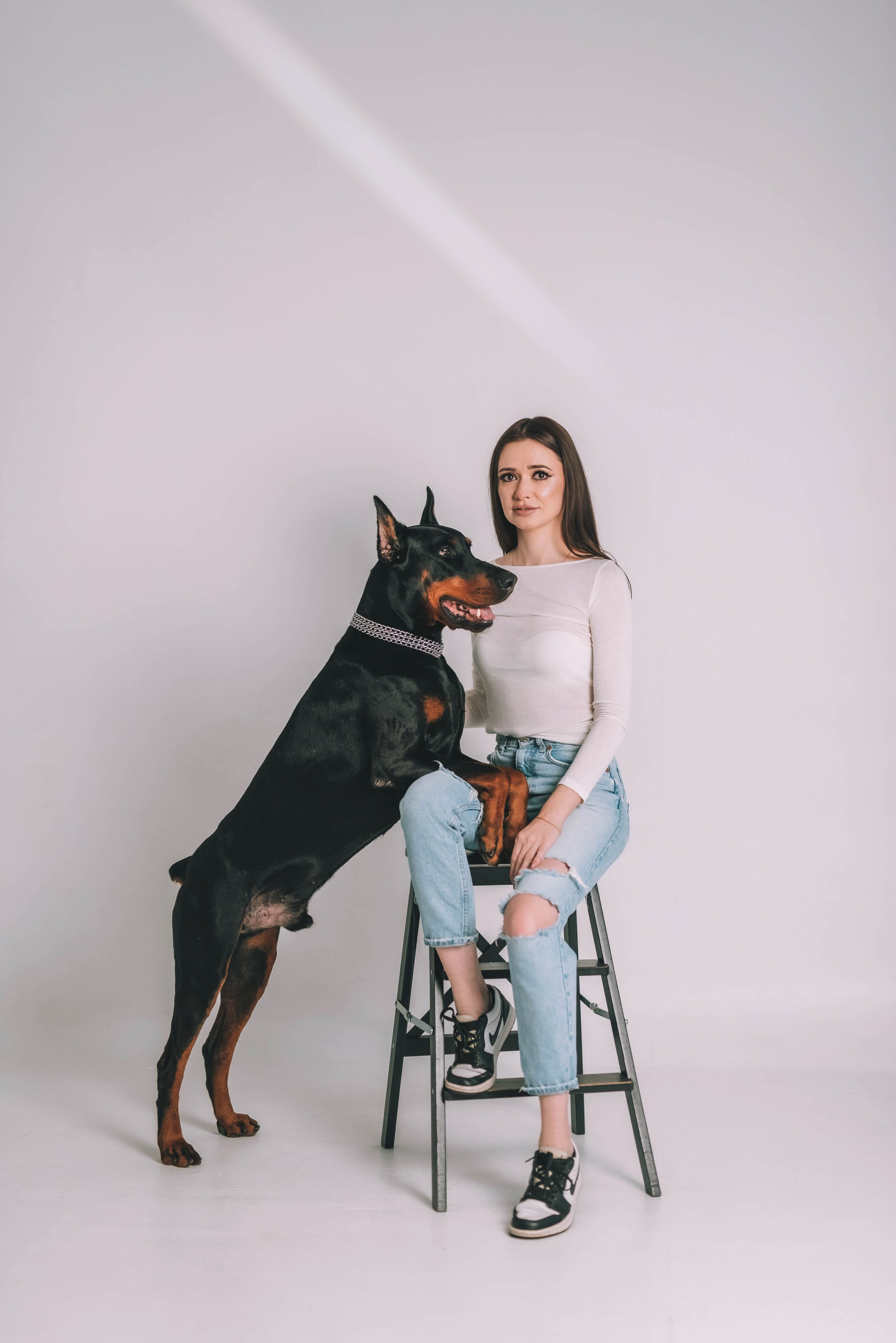 Фотосессия с доберманом. Семейный, детский фотограф в Воронеже Анна Никитина