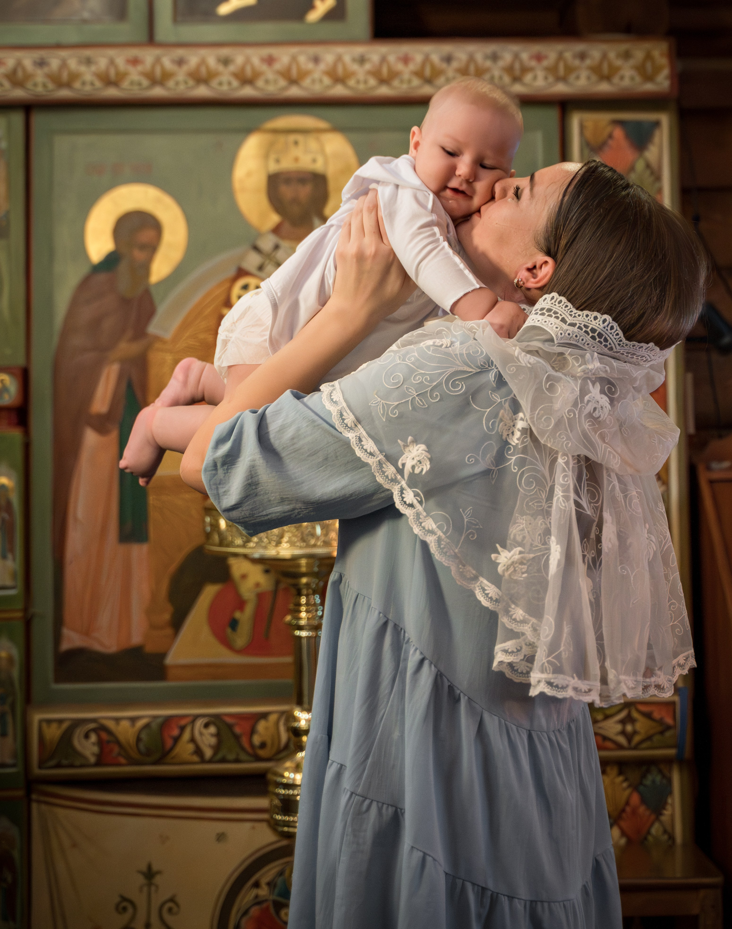 Крещение в Никольском храме д. Островцы