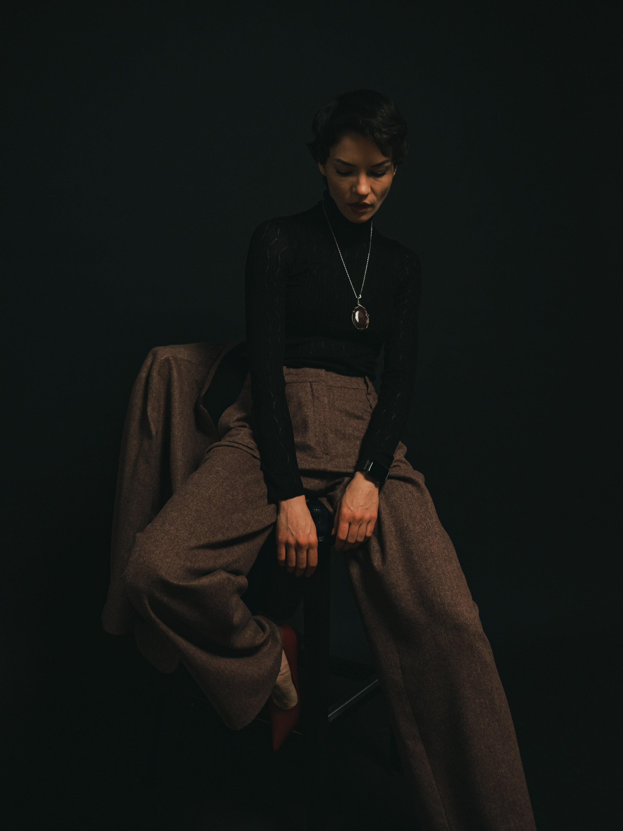 Женская студийная фотосессия