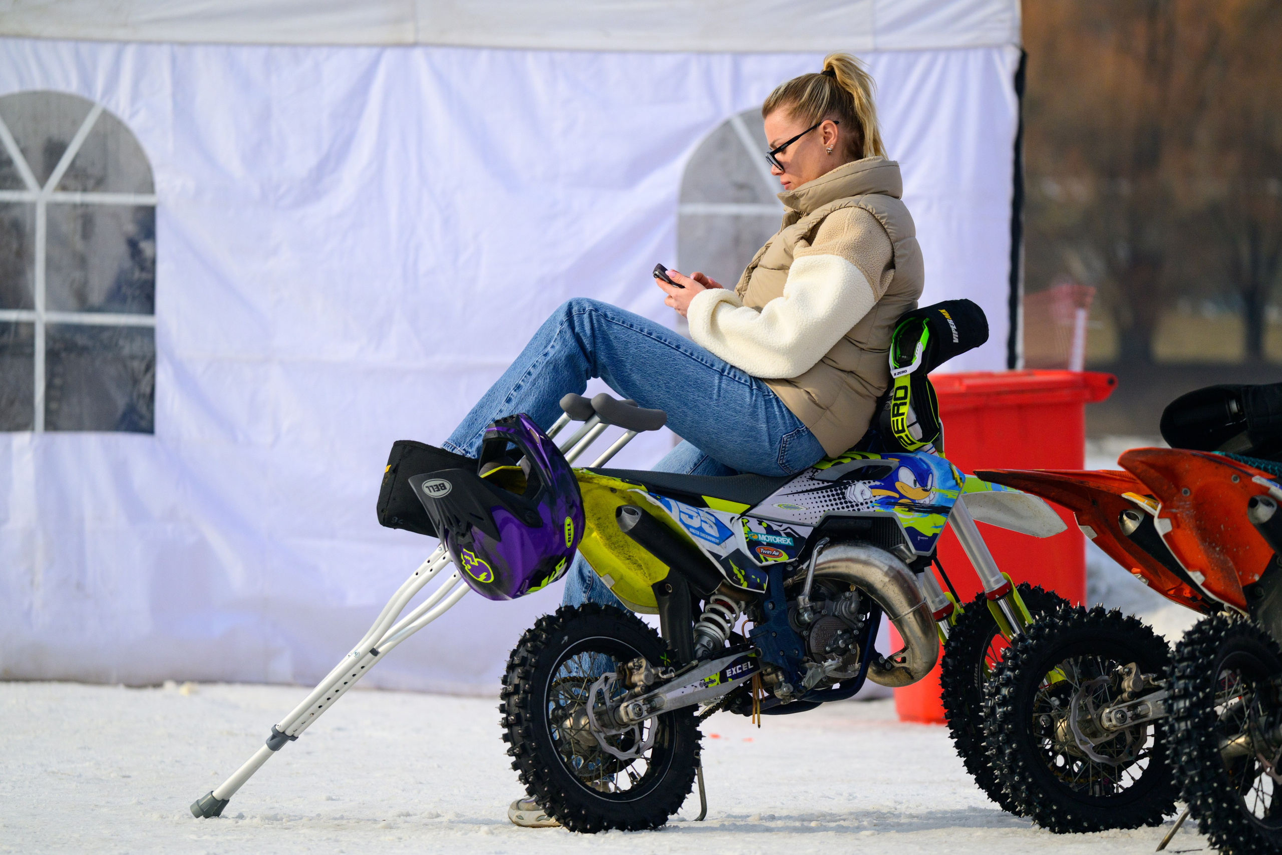 КУБОК МФР по мотокроссу на льду MX-SPEEDWAY, Анархия Рейсинг, Анатолий Ушаков, Мотокросс, Спидвей, Мотогонки, фотограф Антон Медведев, icoguar, Крылатское