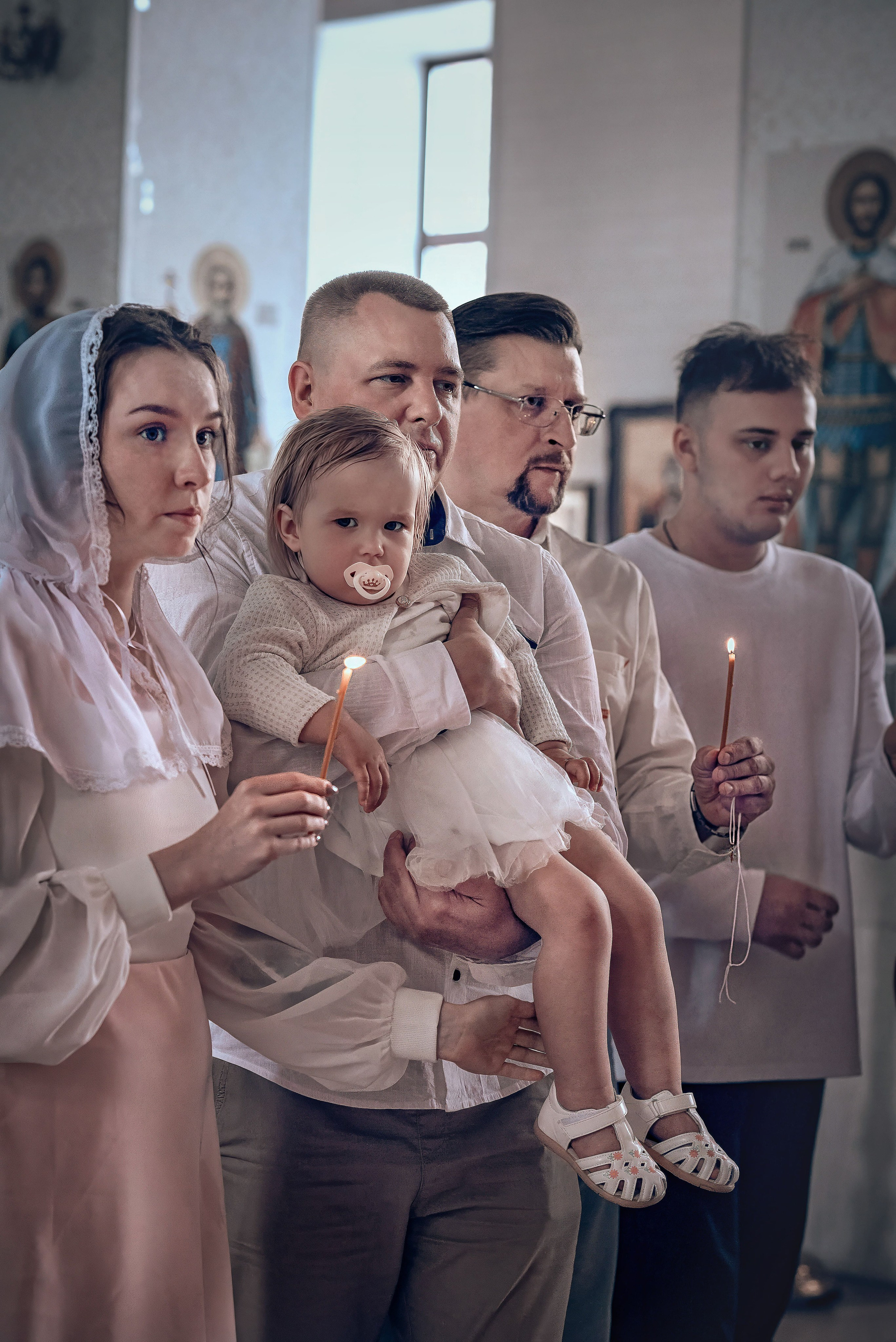 Крещение Мирославы в храме Феодора Тирона. Фотографы крещения/венчания  Красноярск Татьяна и Вячеслав Переваловы