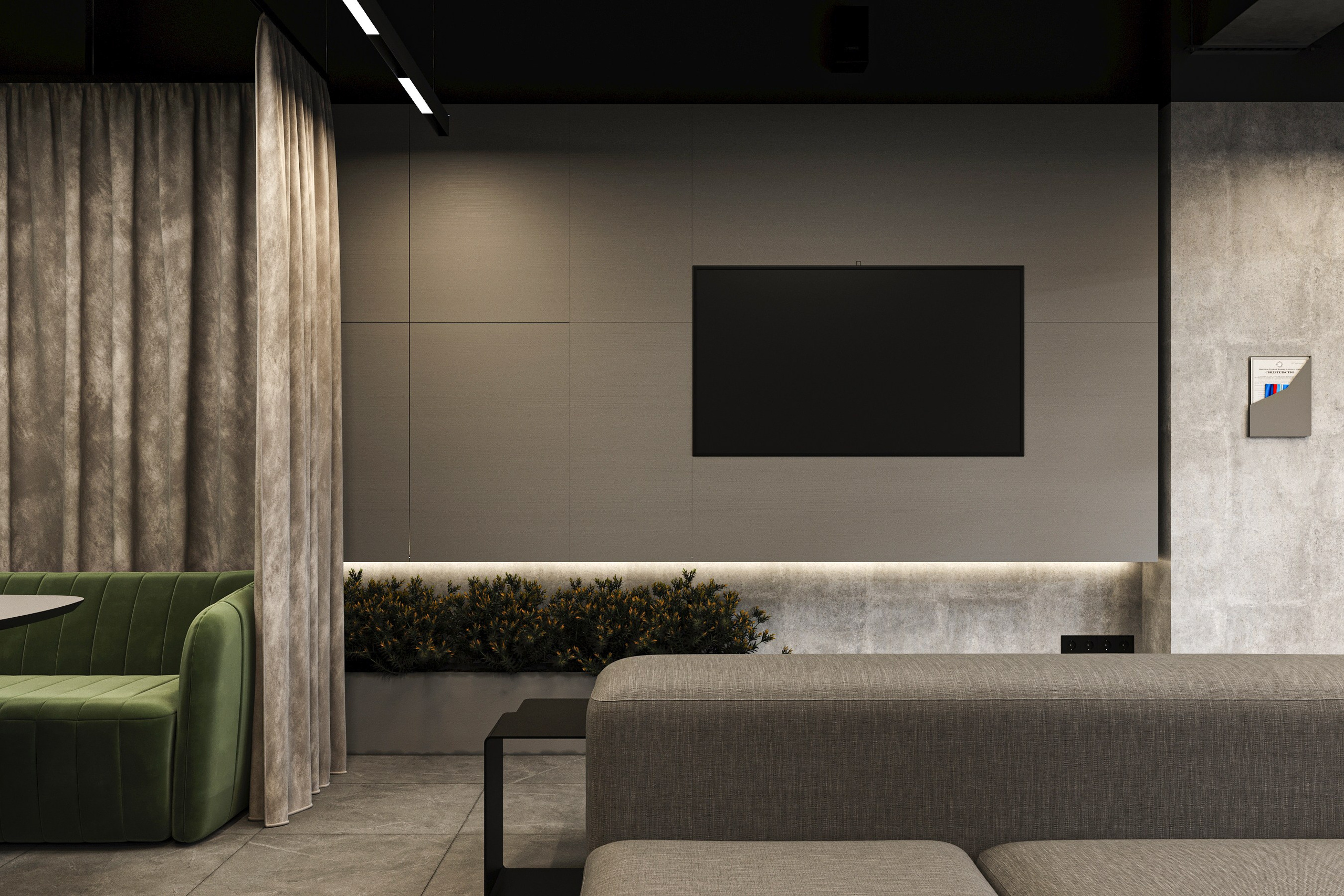 Клиентская зона Triton Detail, г. Санкт-Петербург. Дизайн интерьера и экстерьера в Санкт-Петербурге Яна Емельянова