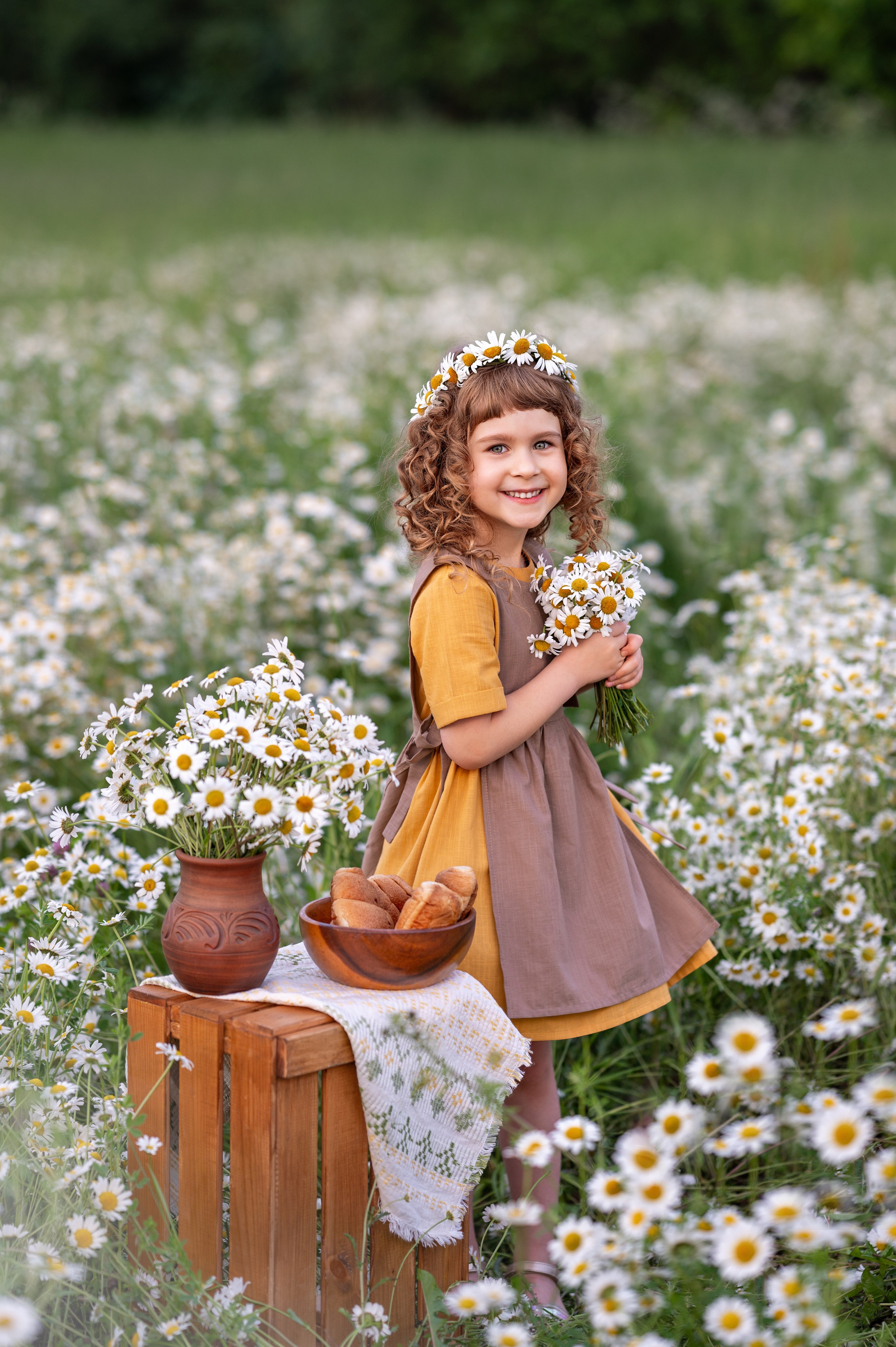 Ромашковое поле. Детский и семейный фотограф г. Москва Оксана Катаджи