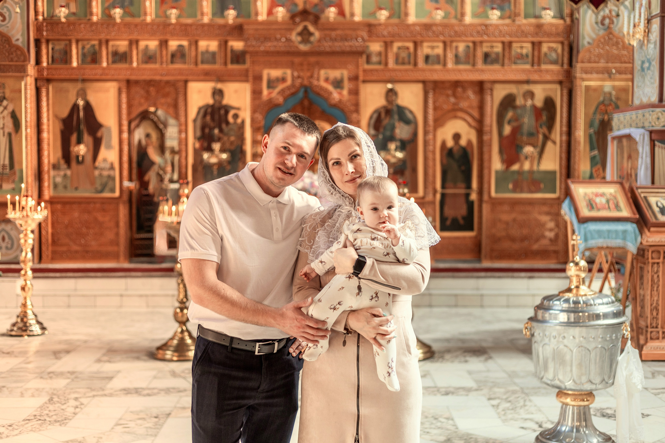 Таинство Крещение Евсевии. ТОП Фотограф на Крещение и Венчание Железногорск Алексей Мещеряков