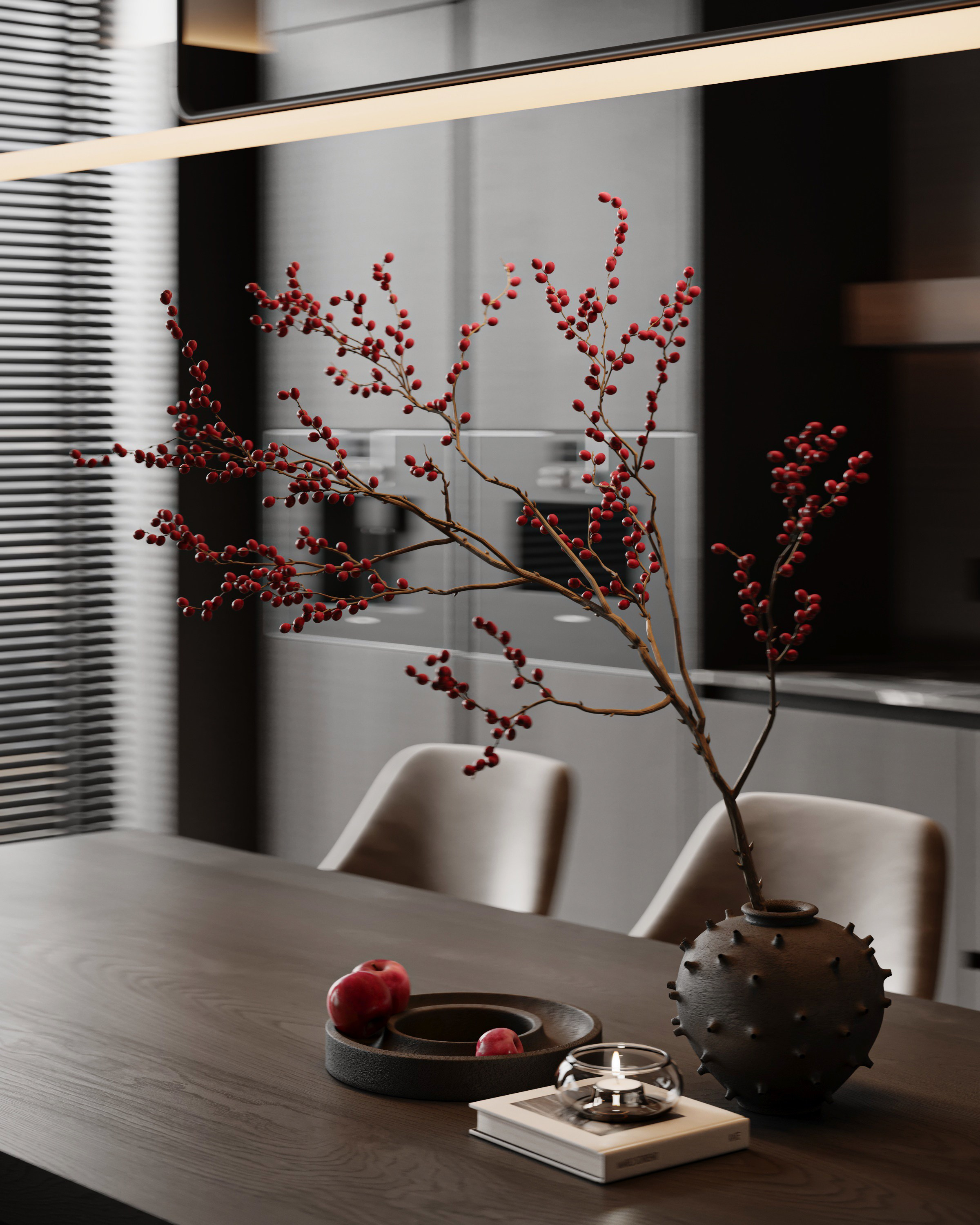 Дизайн интерьера темный минимализм