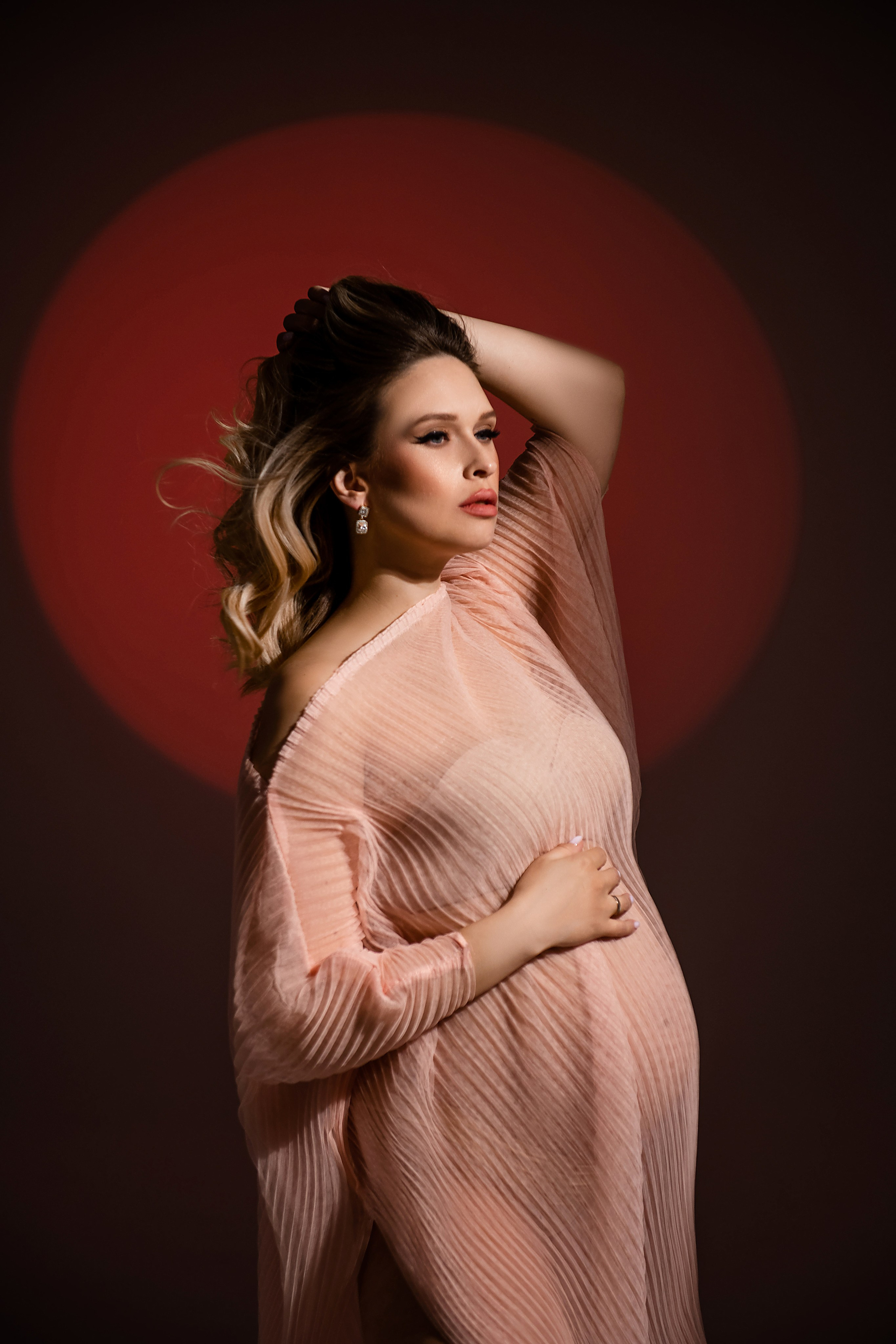 Туника персиковая (универсальный размер). Фотограф Анна Качан