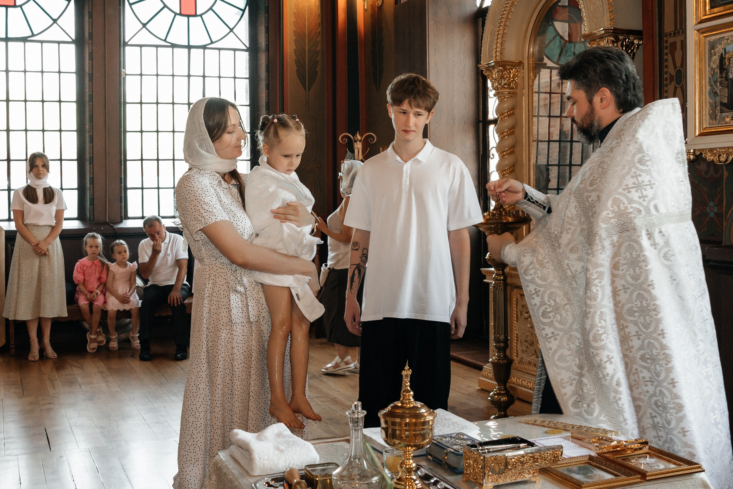 Крещение София и Сережа. Фотограф Краснодар