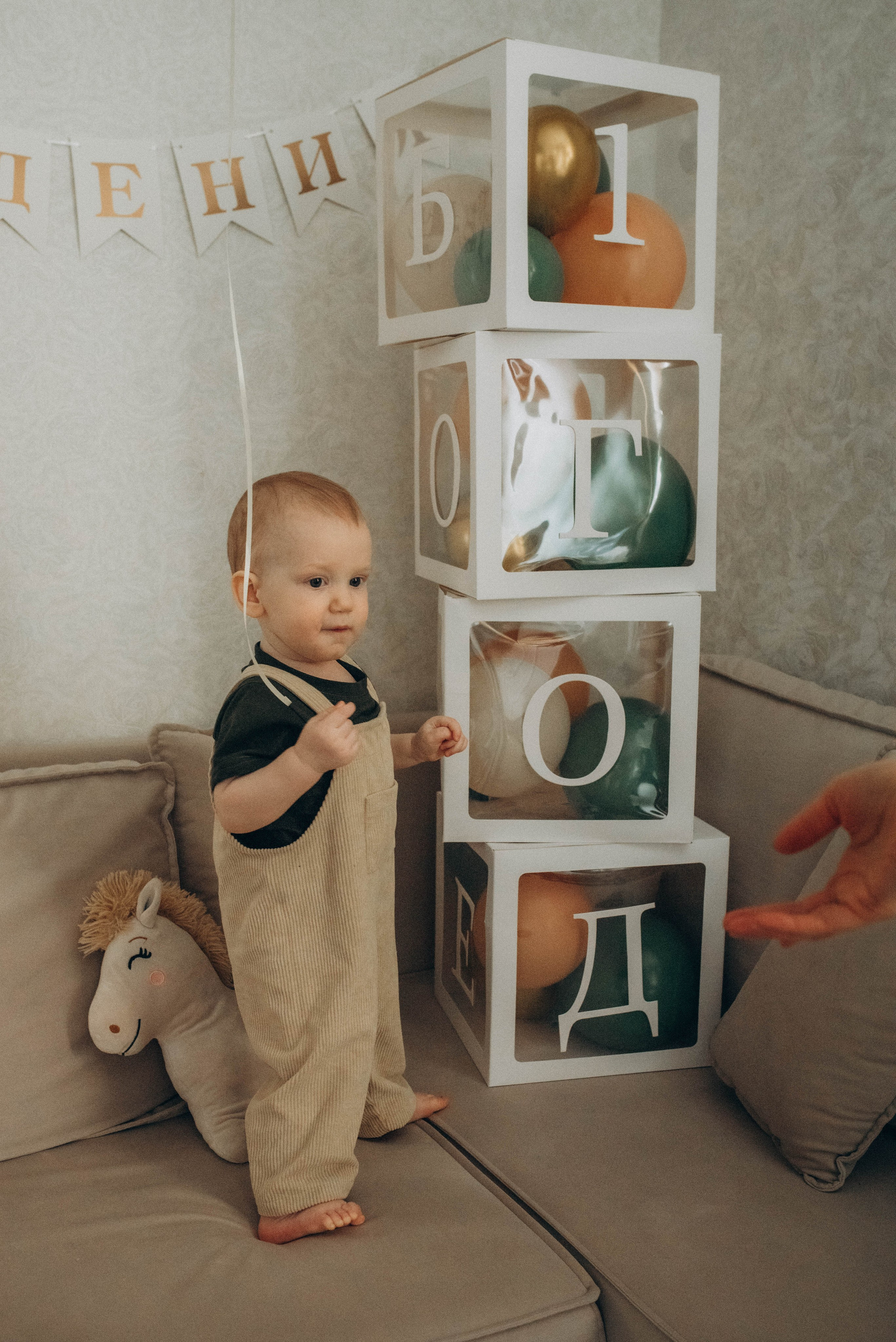 Семейная фотосессия ко дню рождения малыша. Семейный фотограф в Железнодорожном Масаева Елена