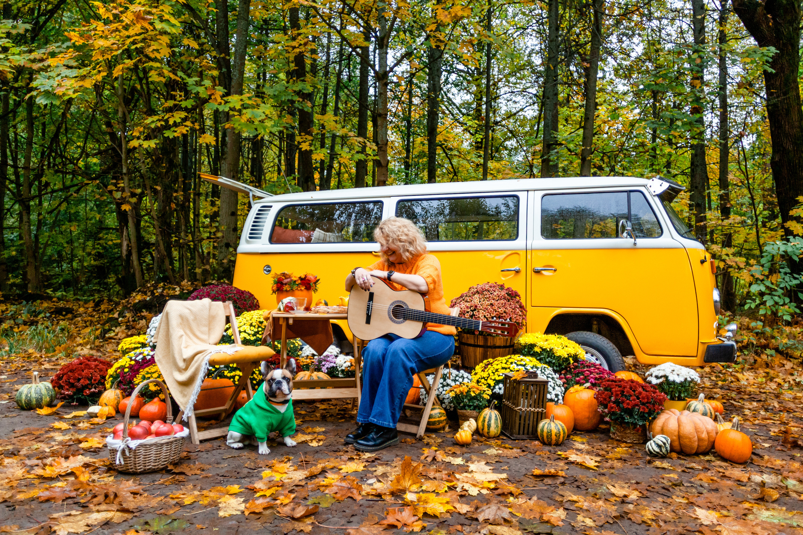 Съемка с ретро автобусом. Фотограф-анималист Татьяна Степанова