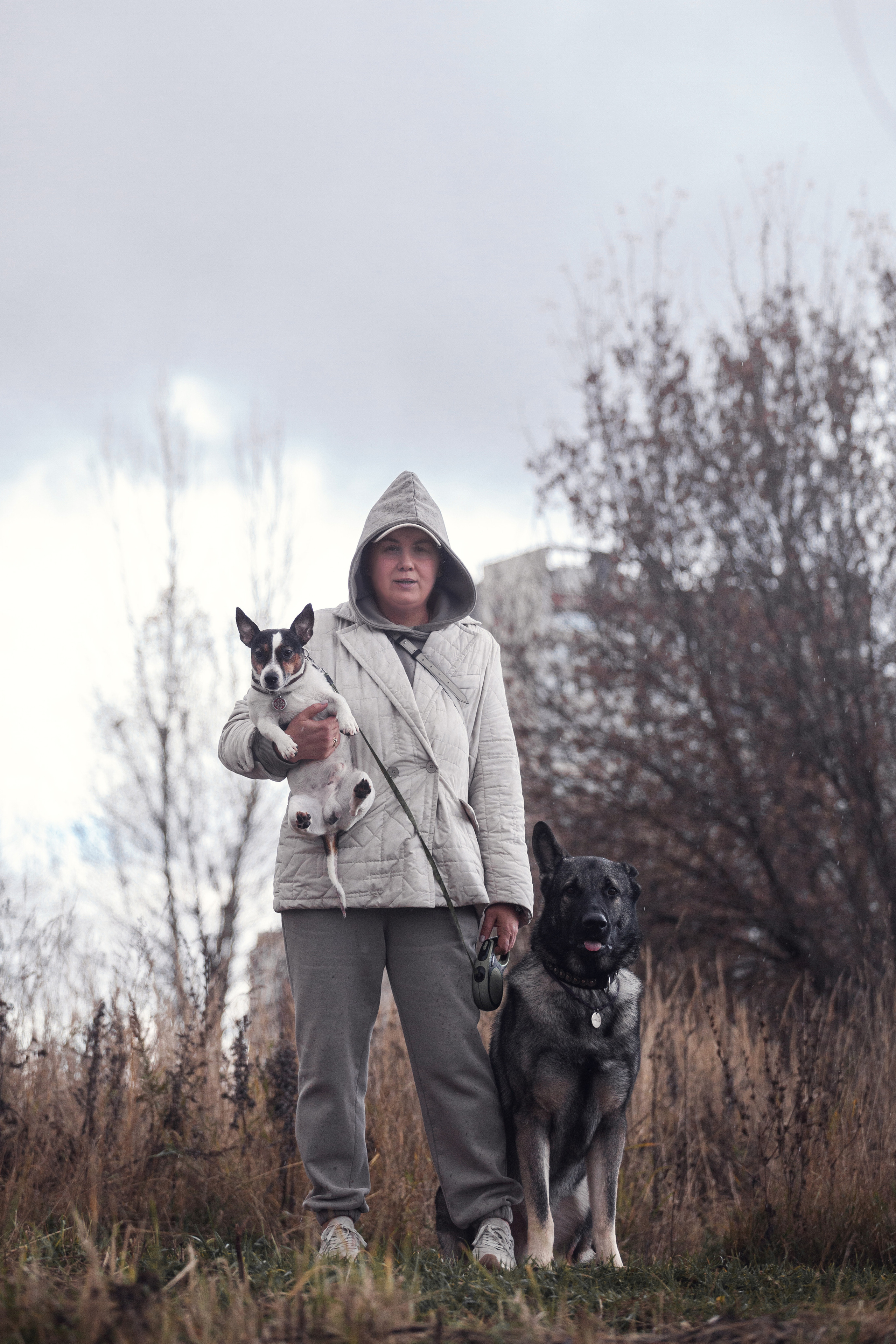 Женя, Скай и Арти в ПКИО Северное Тушино. Фотограф-анималист Татьяна Степанова