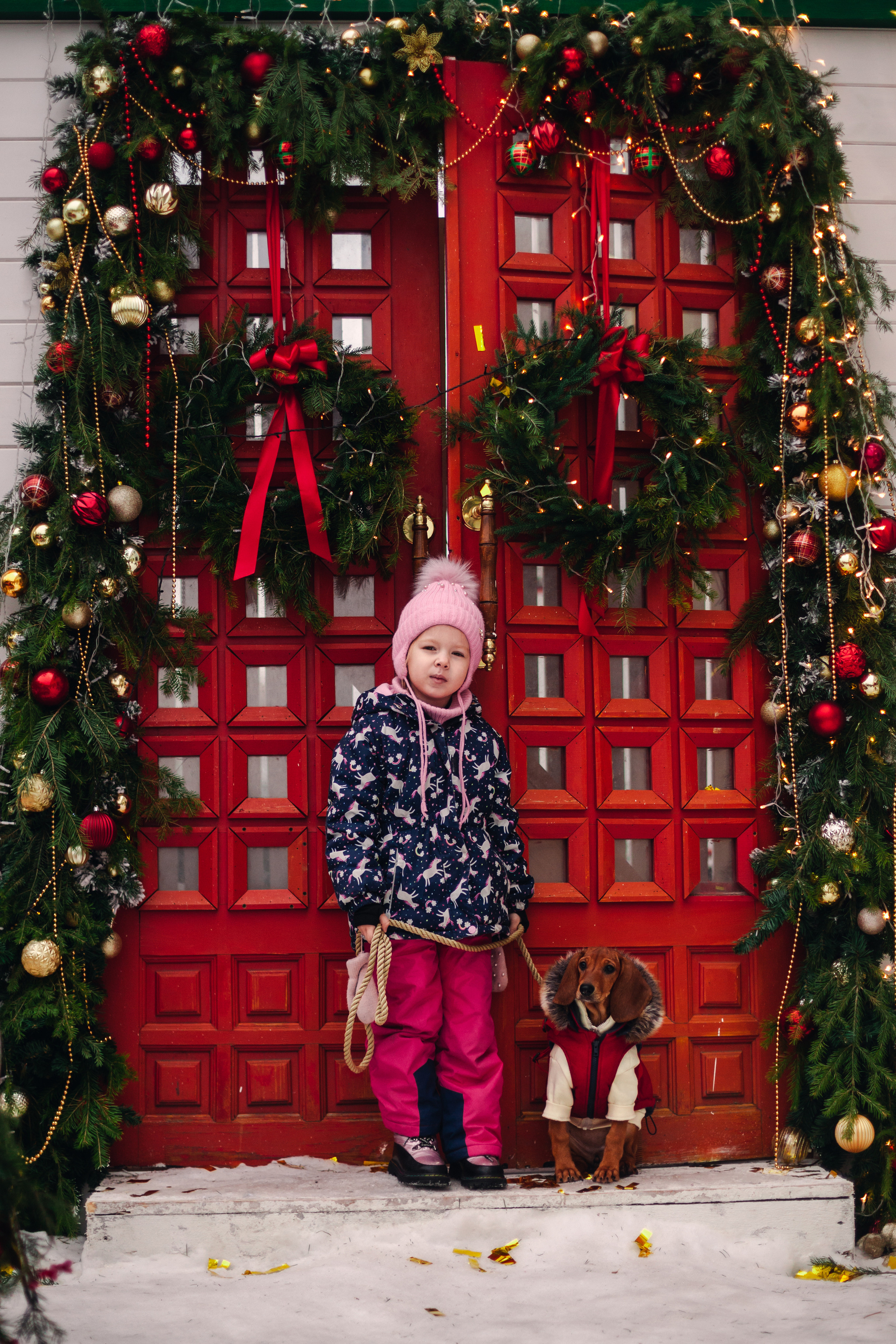Новогодняя серия с ретромашиной. Фотограф-анималист Татьяна Степанова