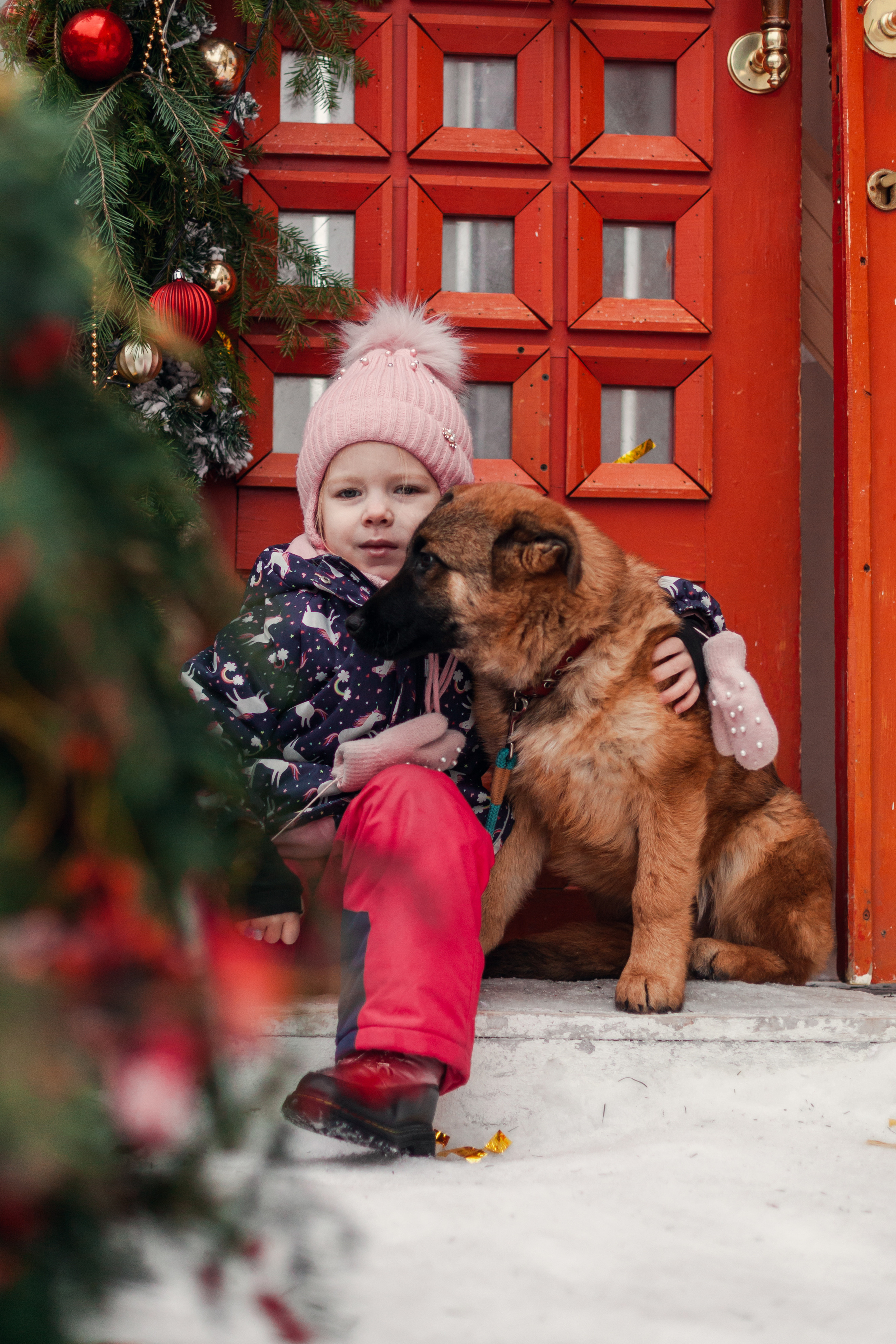 Новогодняя серия с ретромашиной. Фотограф-анималист Татьяна Степанова