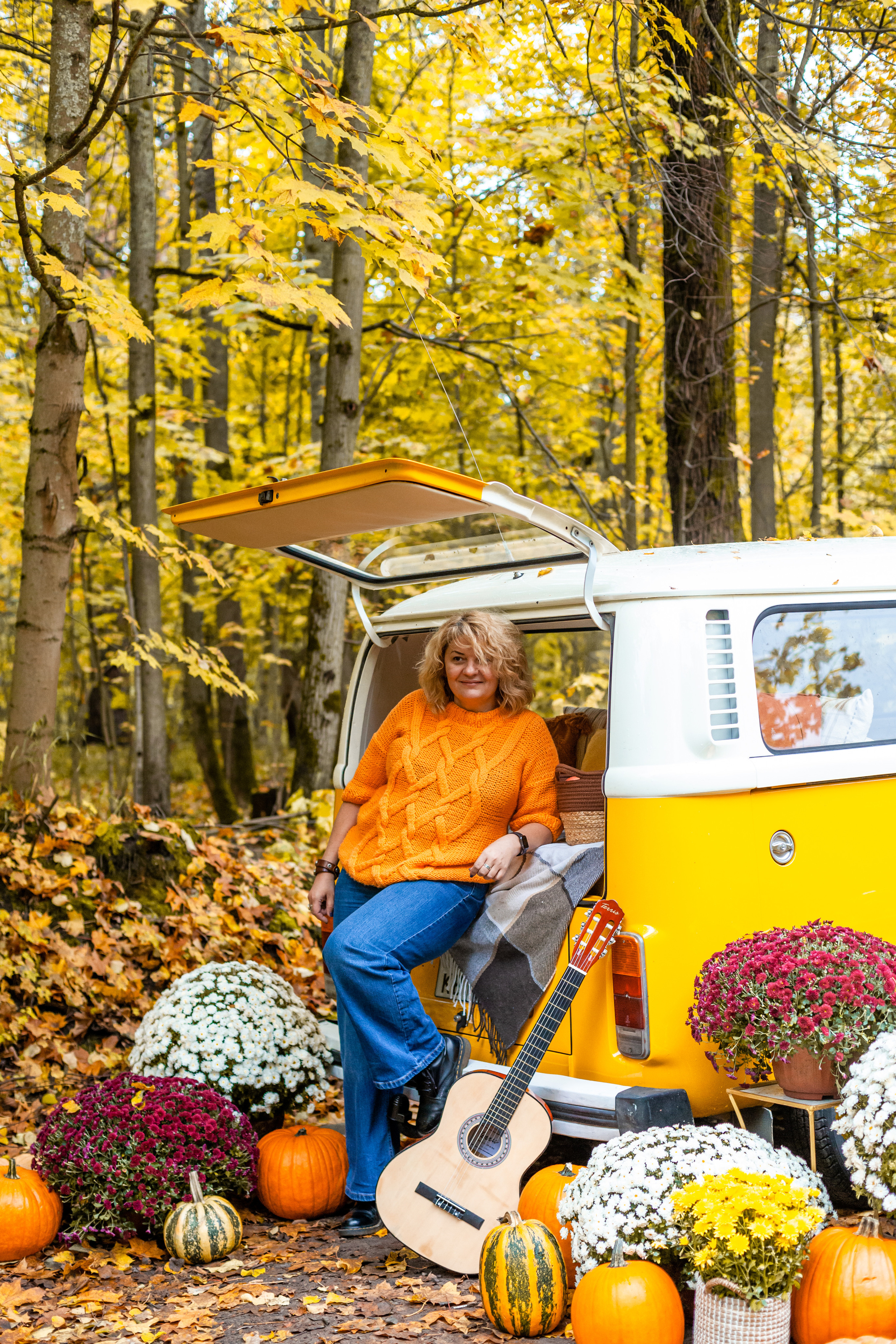 Съемка с ретро автобусом. Фотограф-анималист Татьяна Степанова