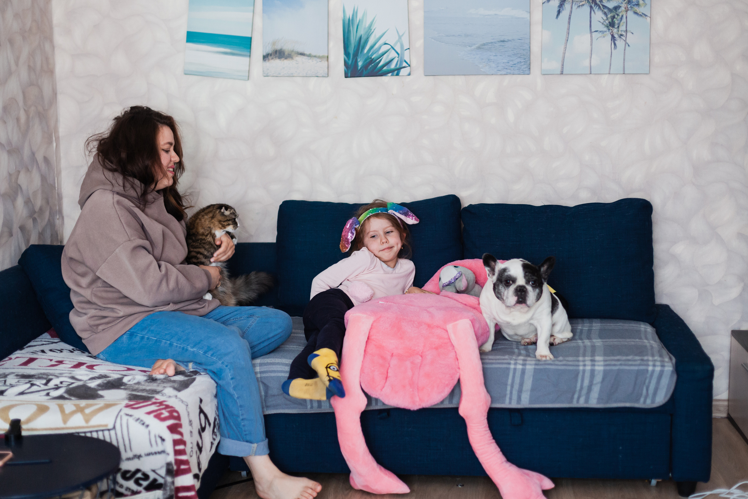 Семейная домашняя фотосессия. Фотограф-анималист Татьяна Степанова