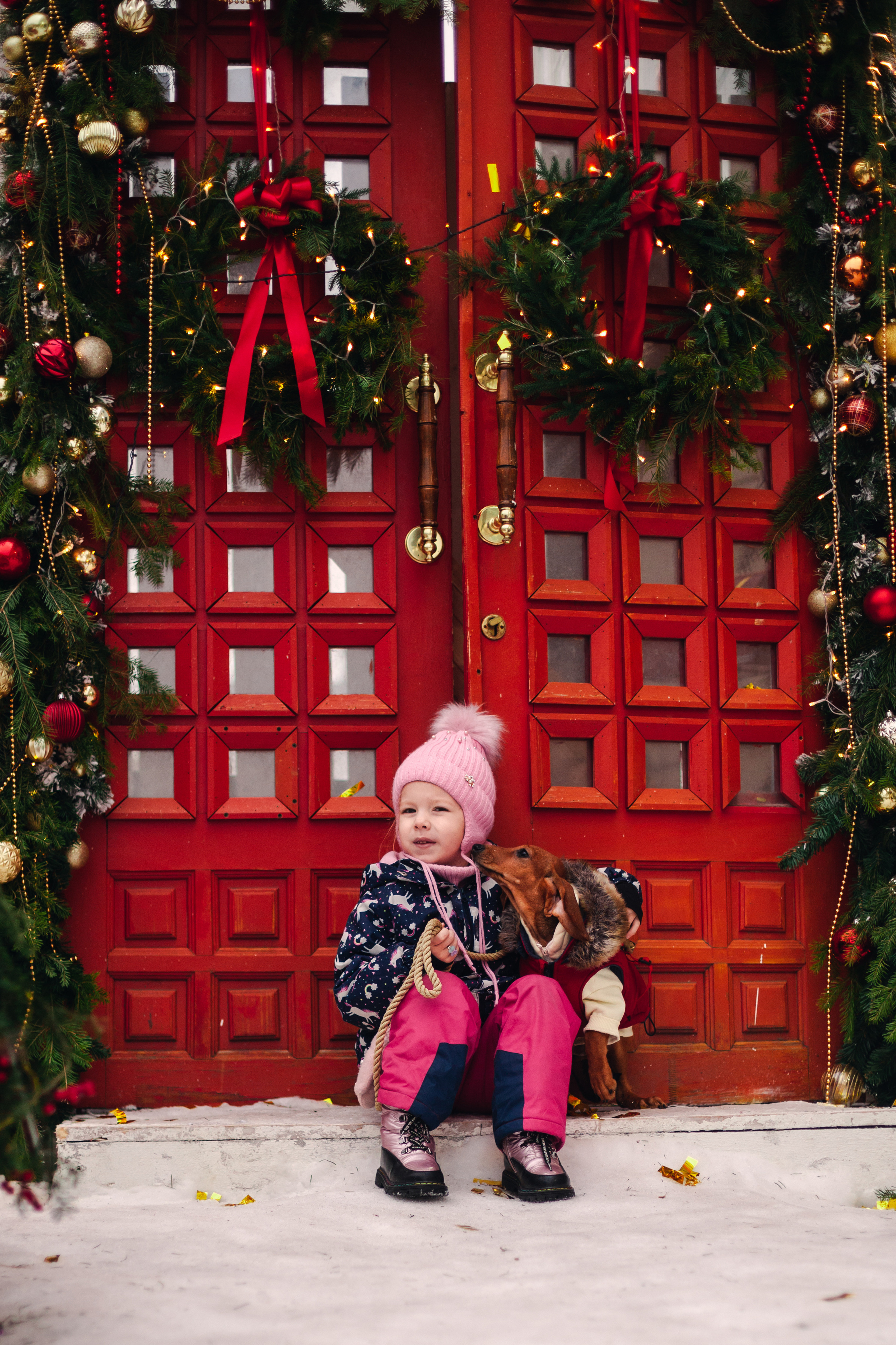 Новогодняя серия с ретромашиной. Фотограф-анималист Татьяна Степанова