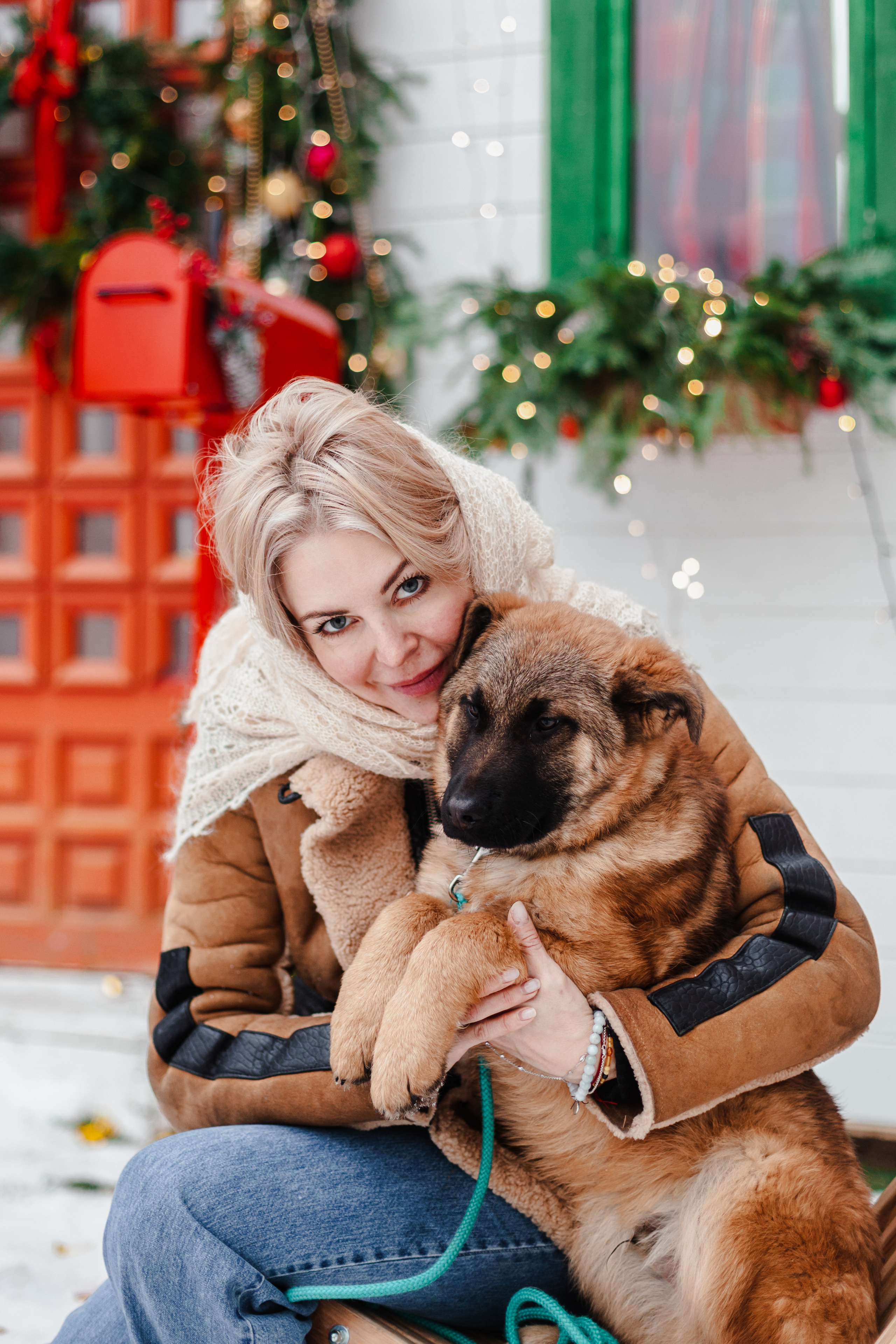 Новогодняя серия с ретромашиной. Фотограф-анималист Татьяна Степанова