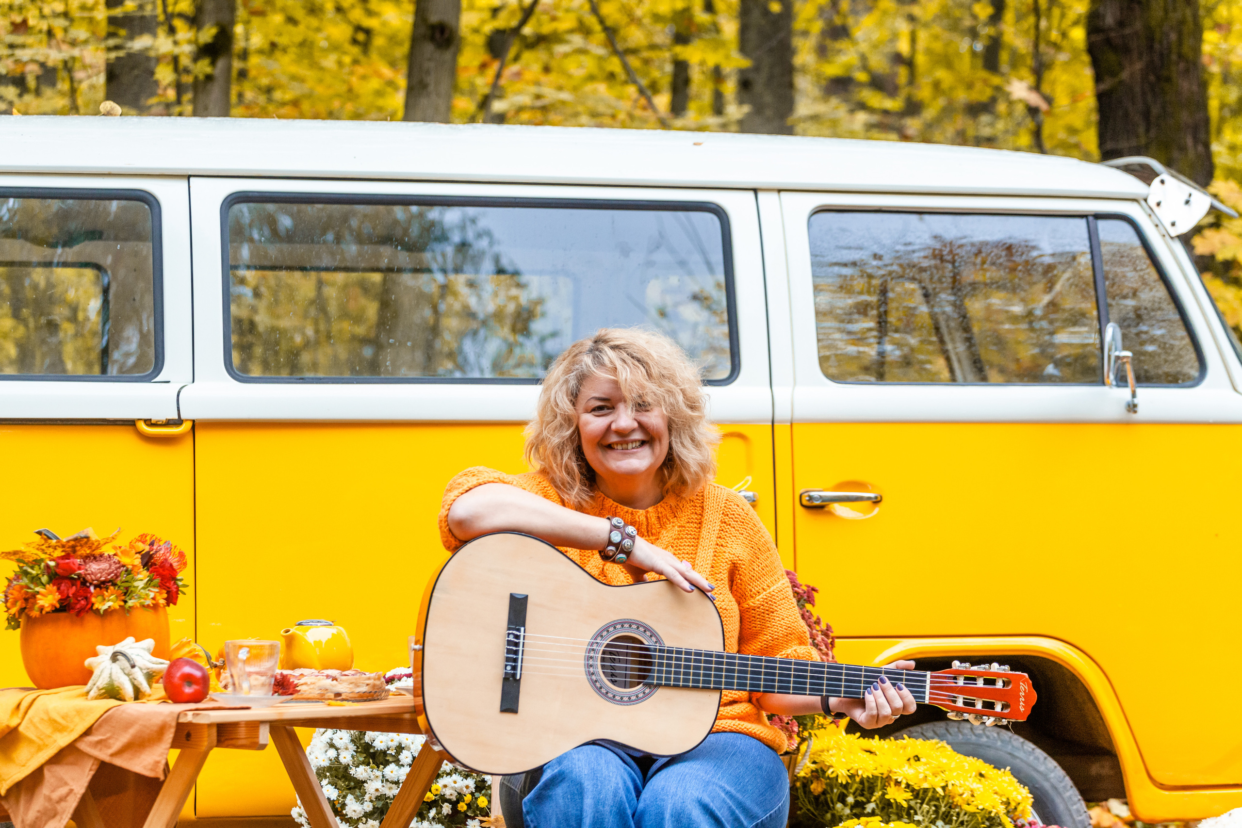 Съемка с ретро автобусом. Фотограф-анималист Татьяна Степанова