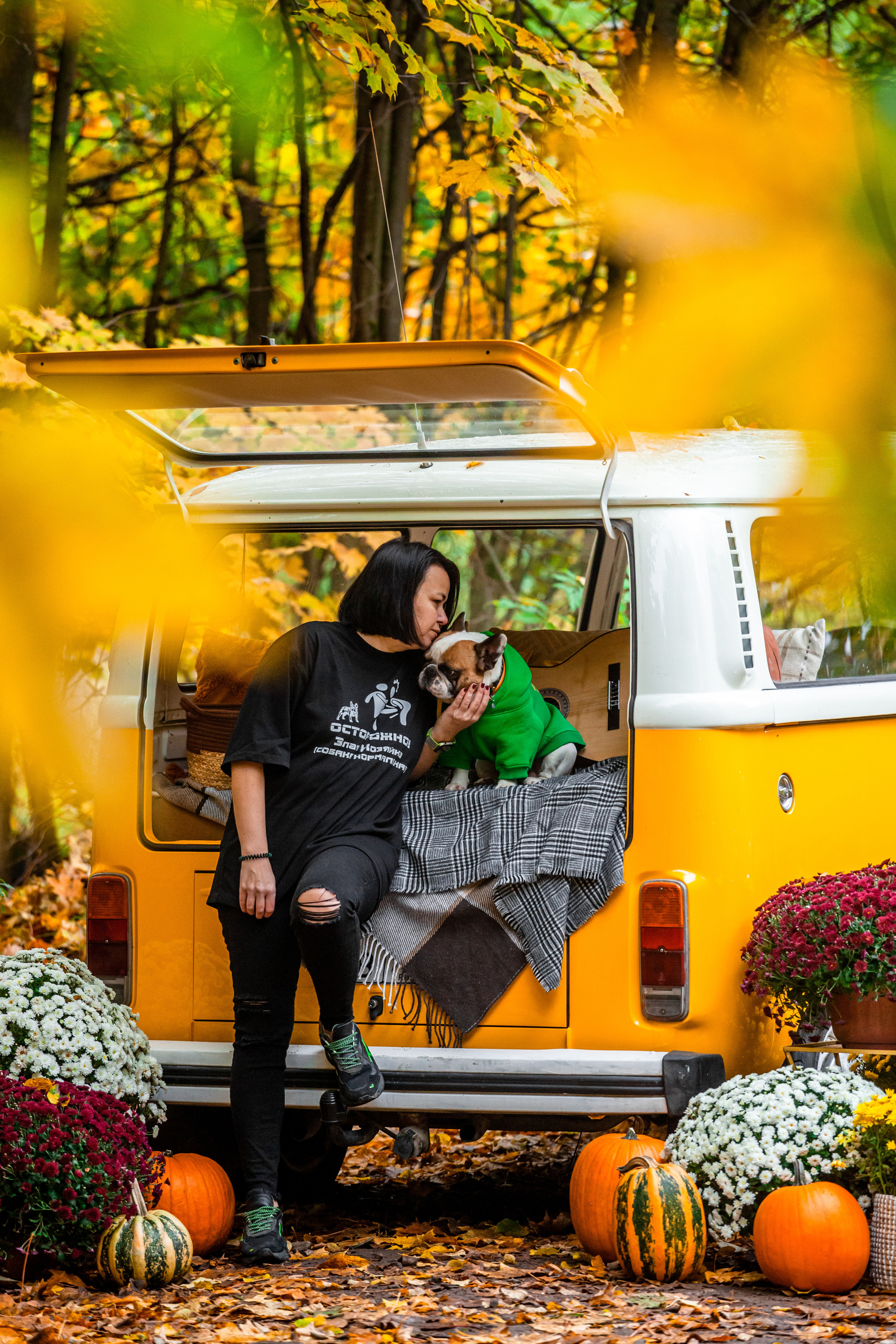 Съемка с ретро автобусом. Фотограф-анималист Татьяна Степанова