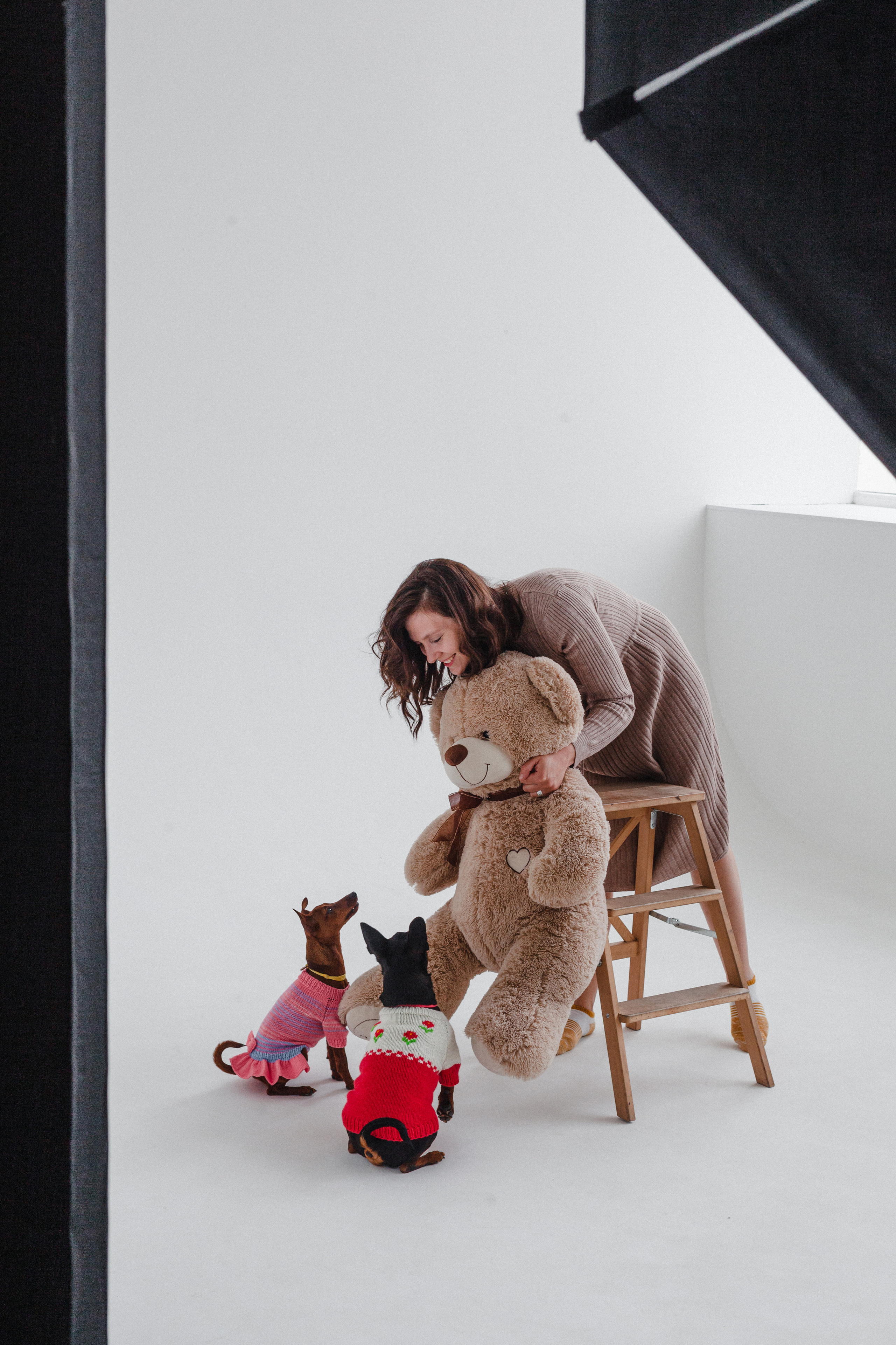 Александра и пинчеры Майя и Джой. Фотограф-анималист Татьяна Степанова