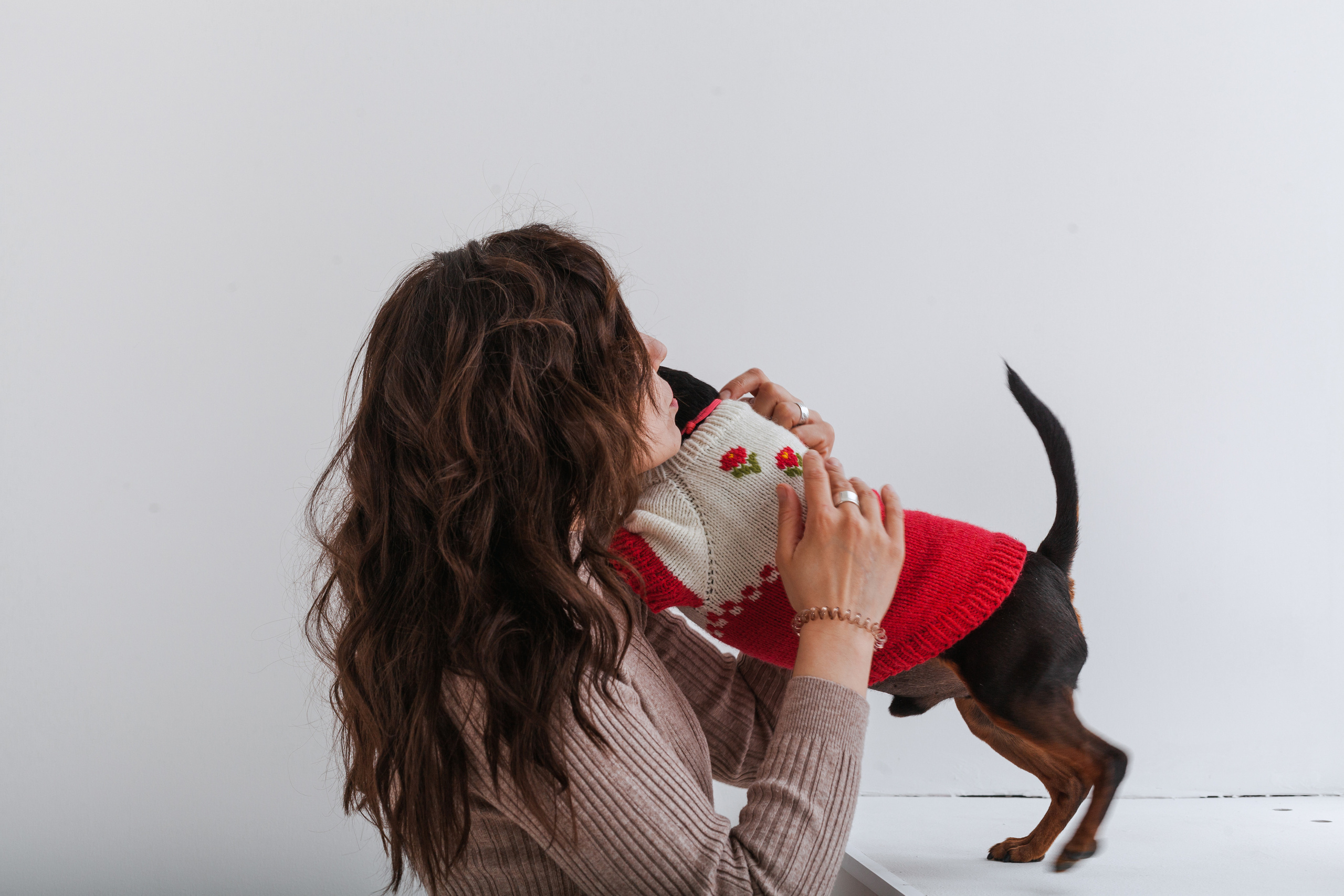 Александра и пинчеры Майя и Джой. Фотограф-анималист Татьяна Степанова