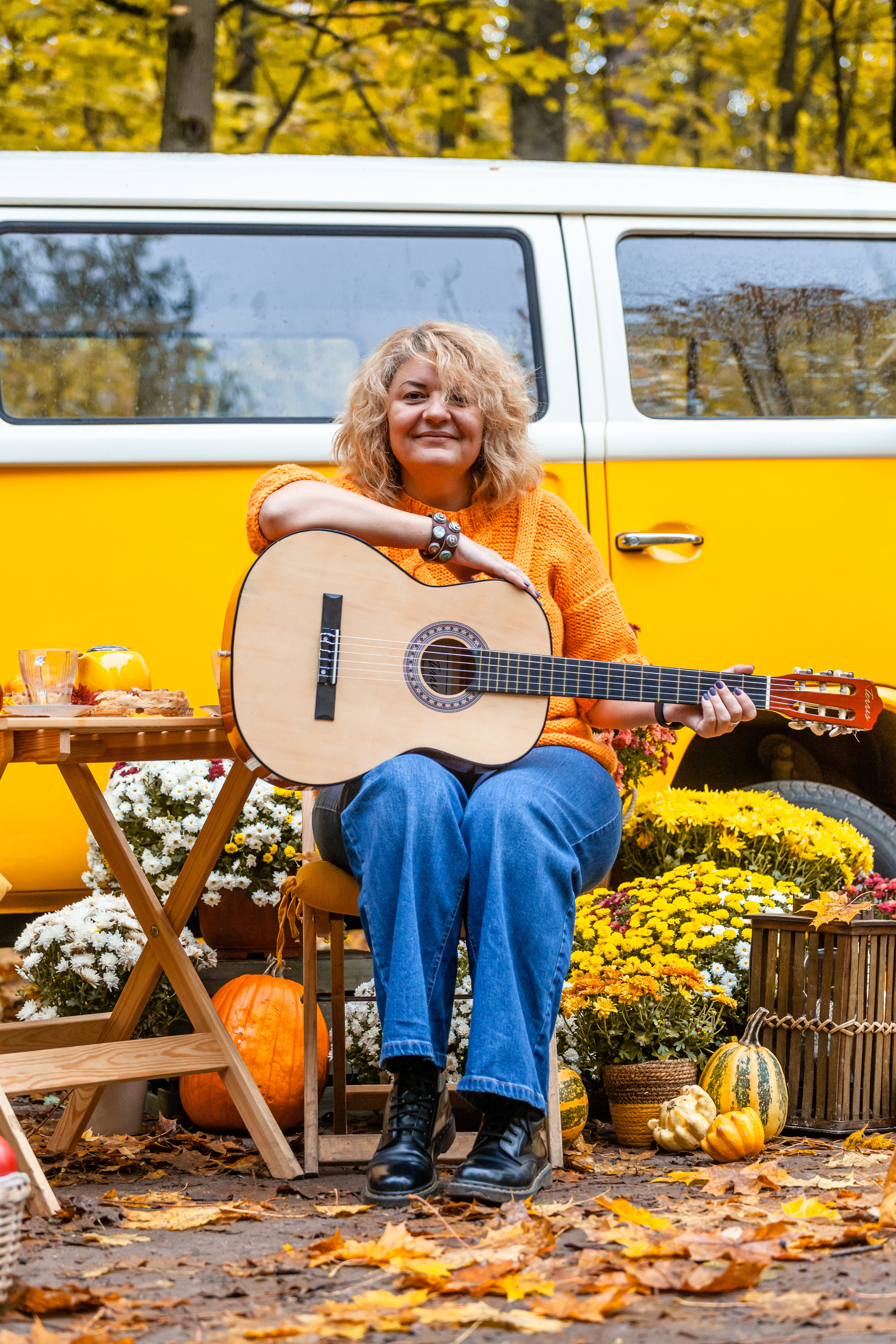 Съемка с ретро автобусом. Фотограф-анималист Татьяна Степанова