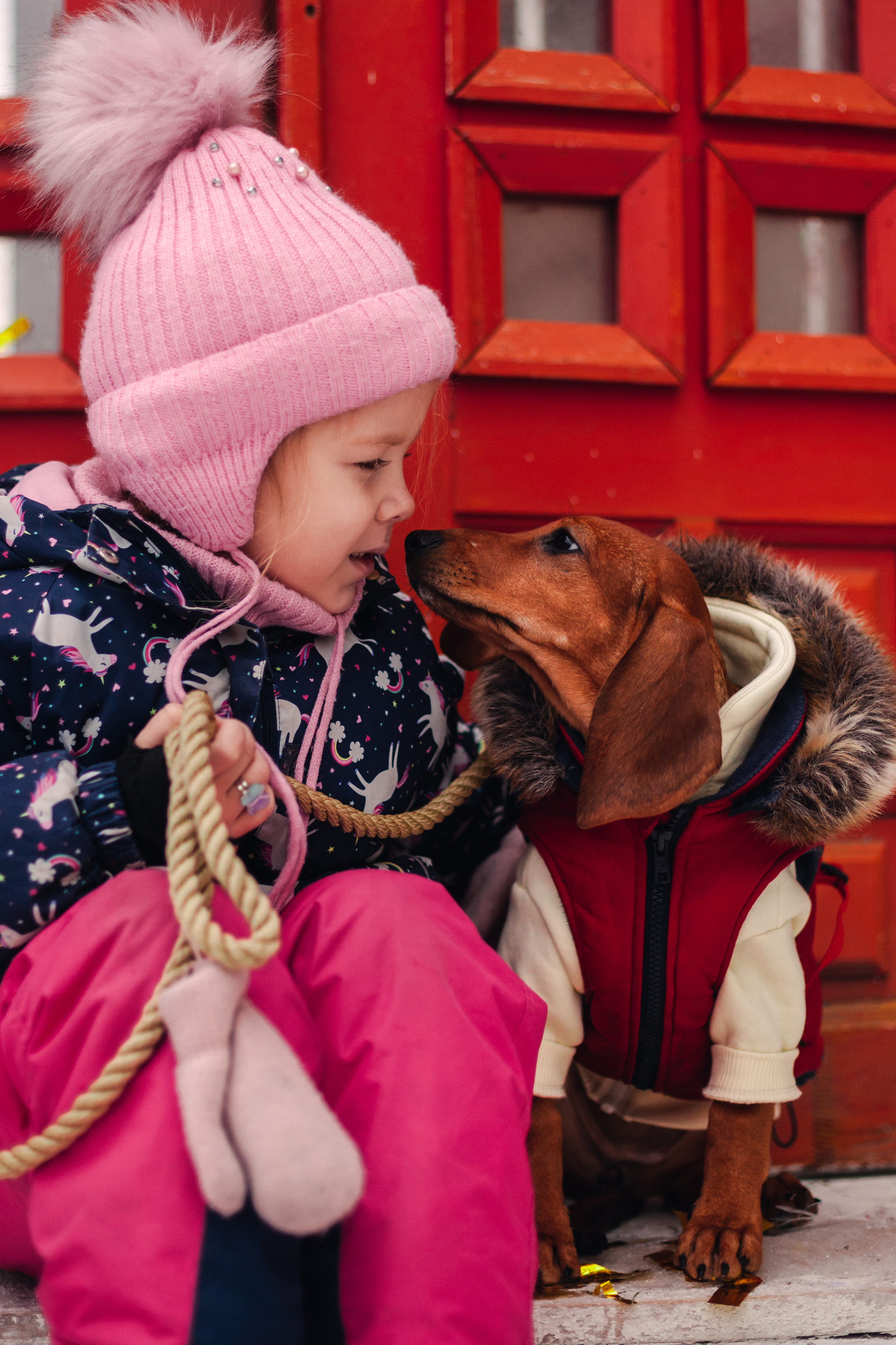 Новогодняя серия с ретромашиной. Фотограф-анималист Татьяна Степанова