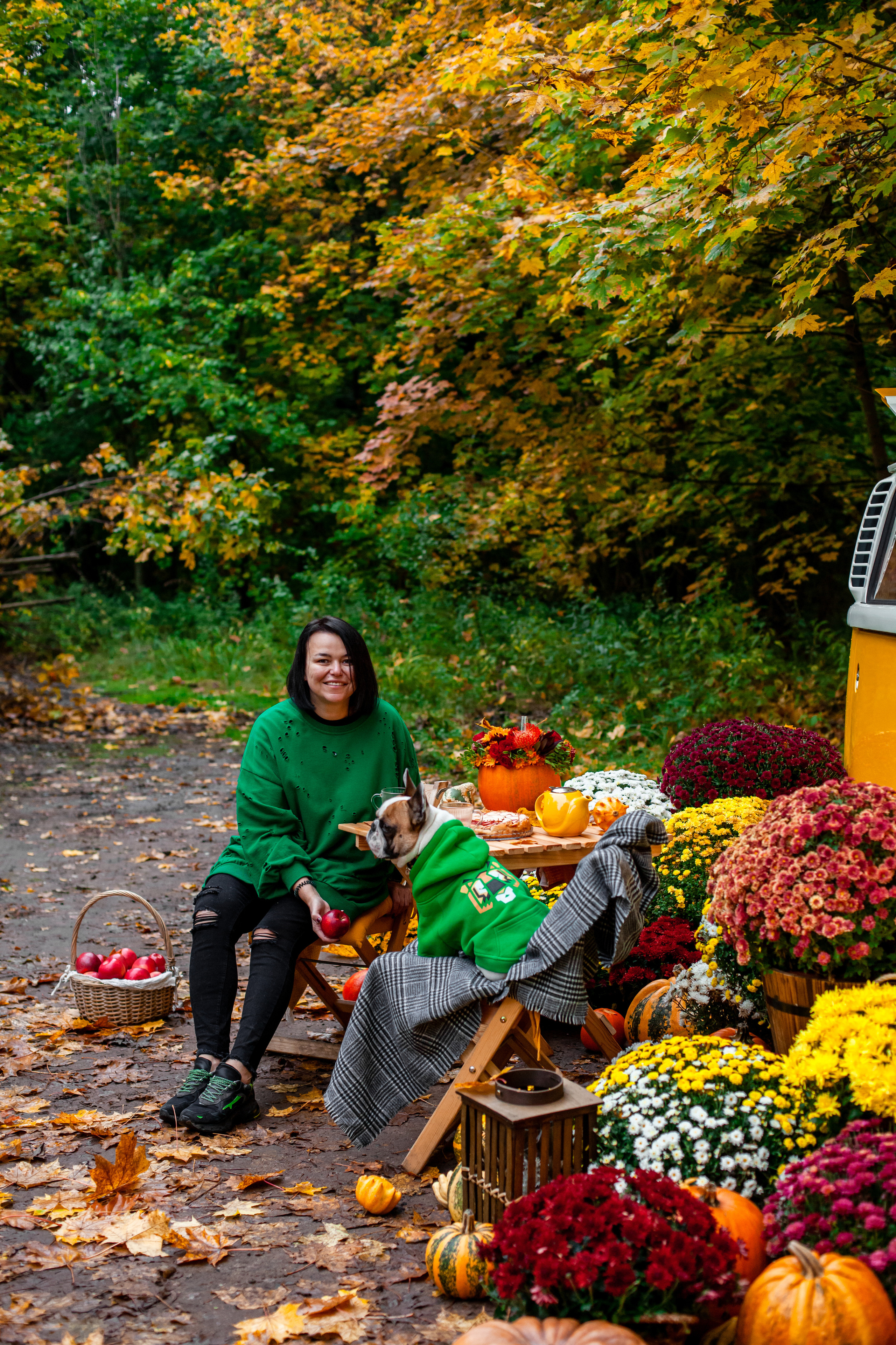 Съемка с ретро автобусом. Фотограф-анималист Татьяна Степанова