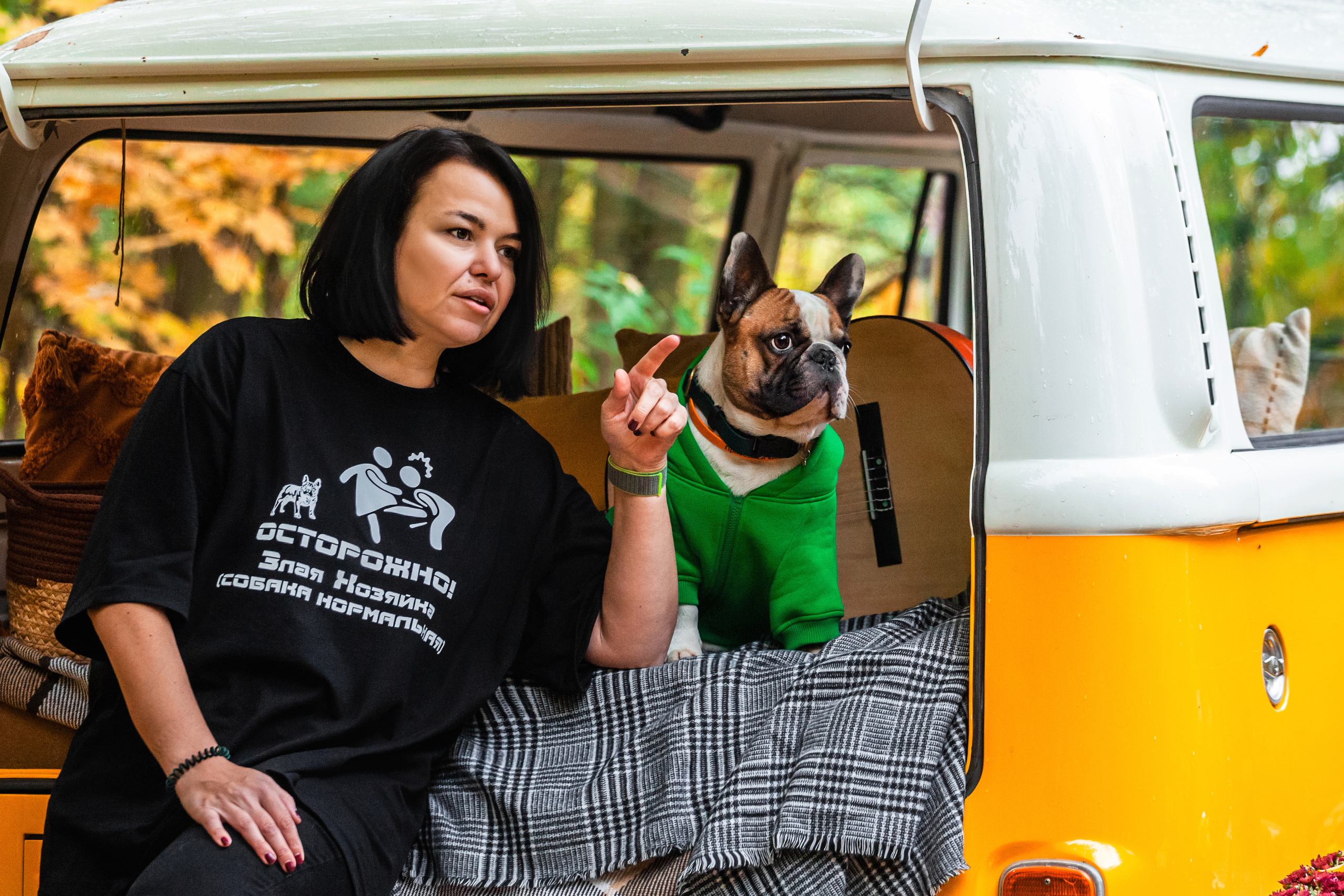 Съемка с ретро автобусом. Фотограф-анималист Татьяна Степанова
