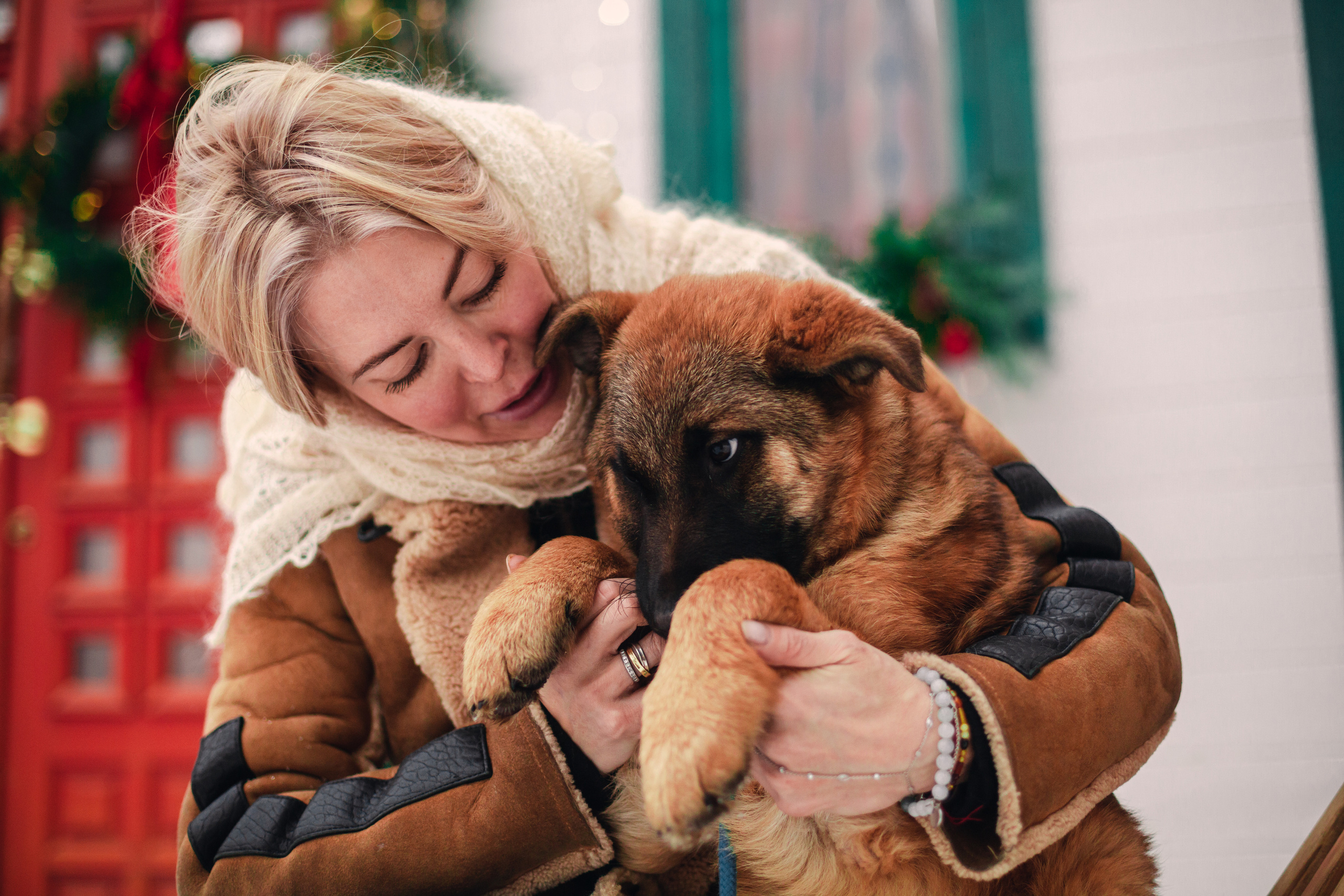 Новогодняя серия с ретромашиной. Фотограф-анималист Татьяна Степанова