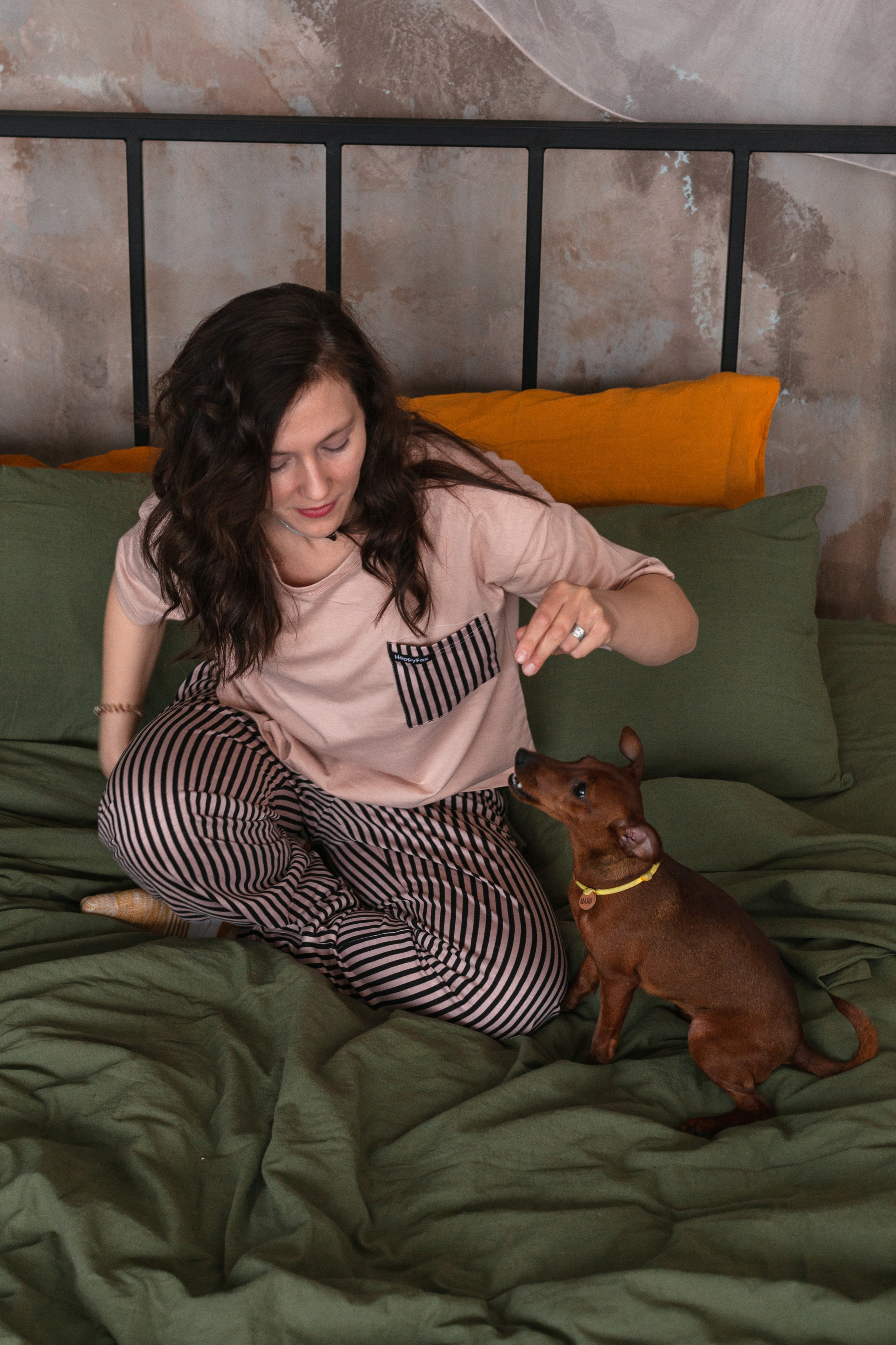 Александра и пинчеры Майя и Джой. Фотограф-анималист Татьяна Степанова