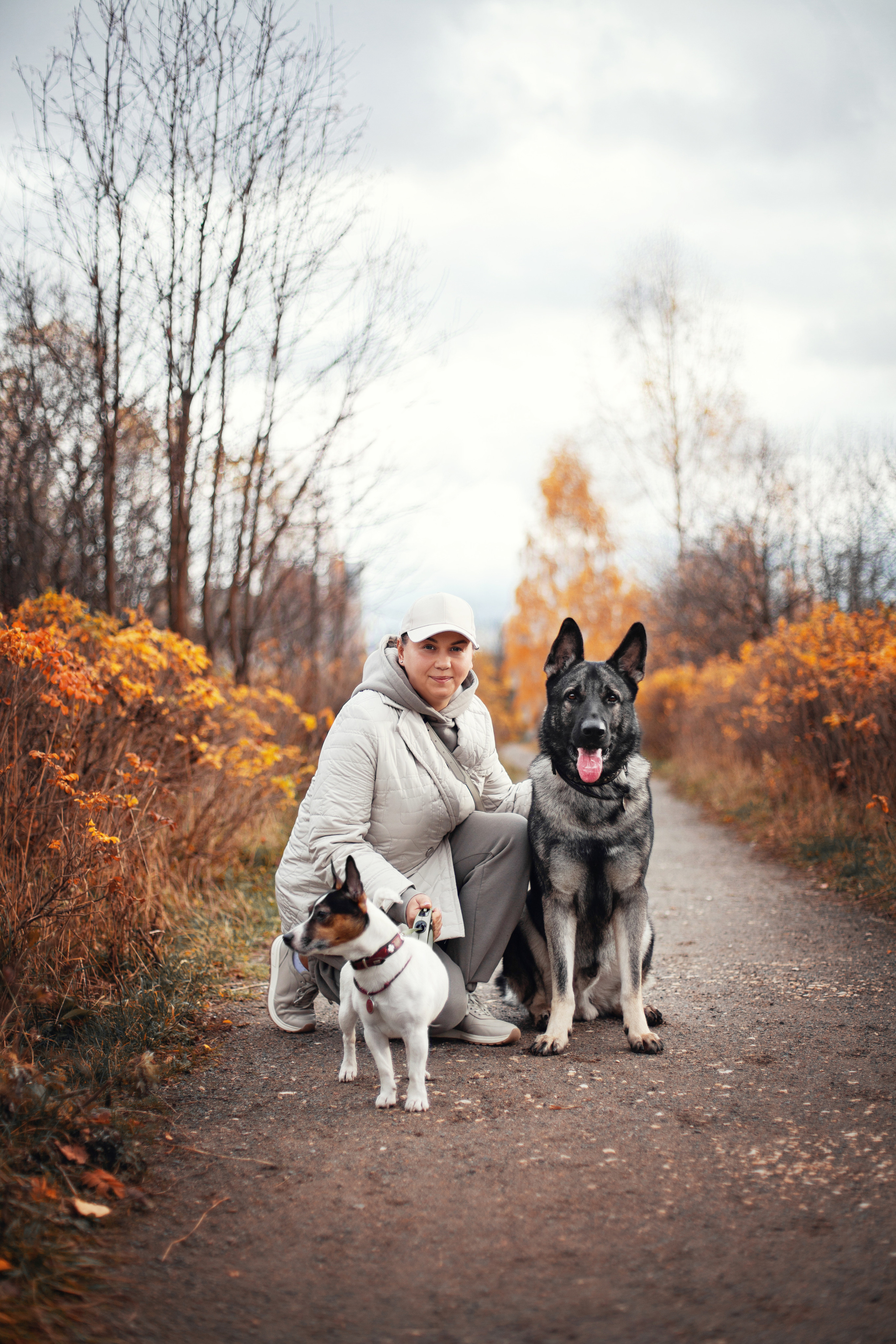 Женя, Скай и Арти в ПКИО Северное Тушино. Фотограф-анималист Татьяна Степанова
