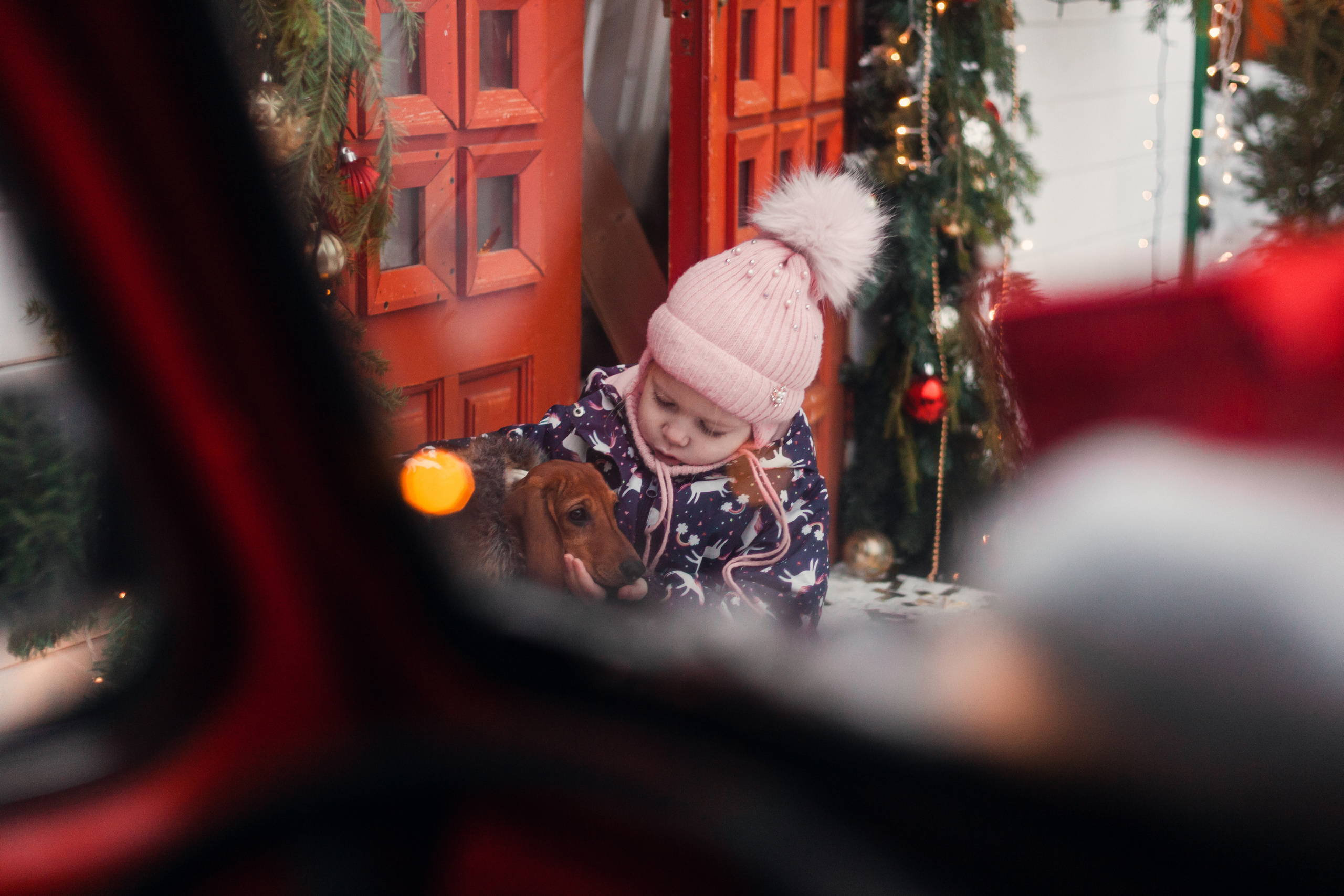 Новогодняя серия с ретромашиной. Фотограф-анималист Татьяна Степанова