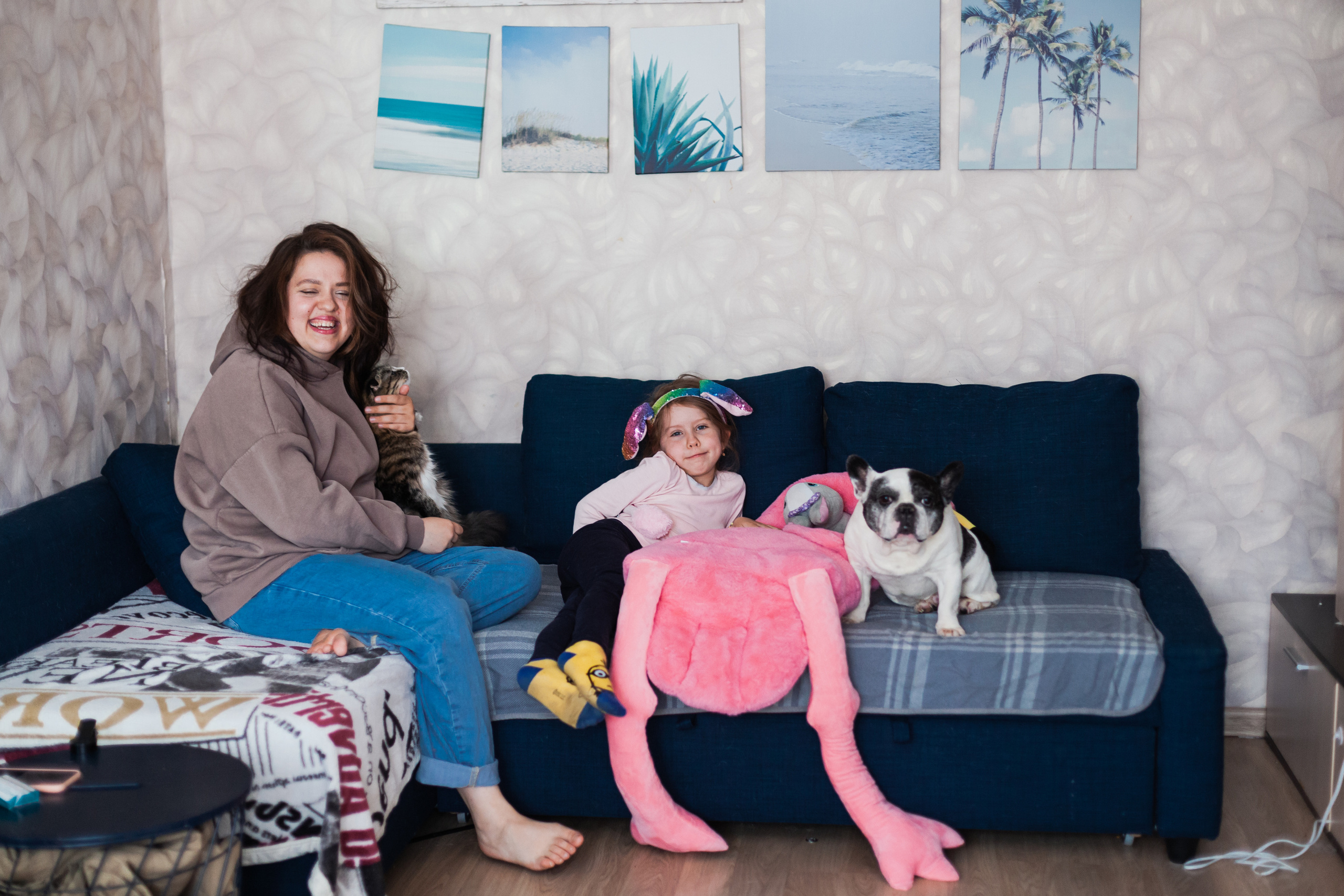 Семейная домашняя фотосессия. Фотограф-анималист Татьяна Степанова