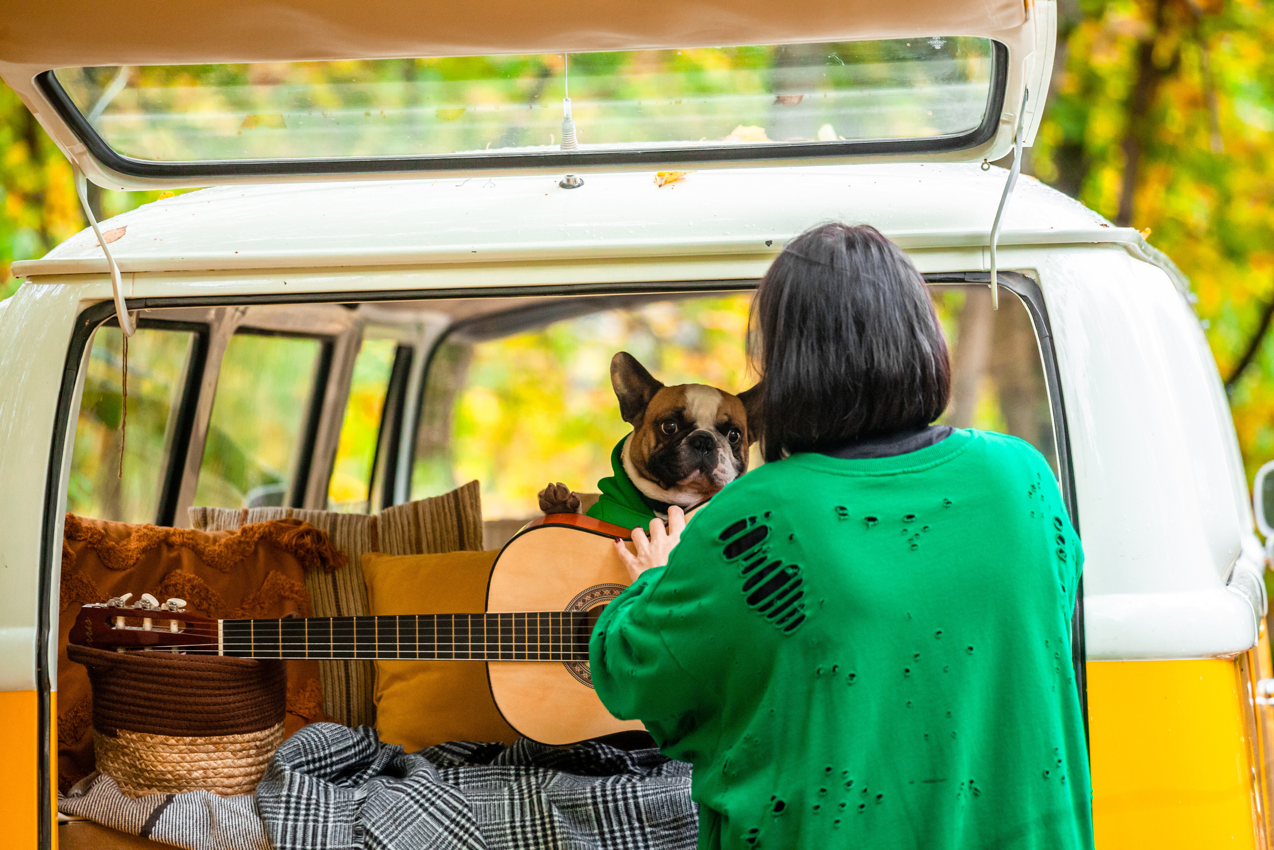 Съемка с ретро автобусом. Фотограф-анималист Татьяна Степанова