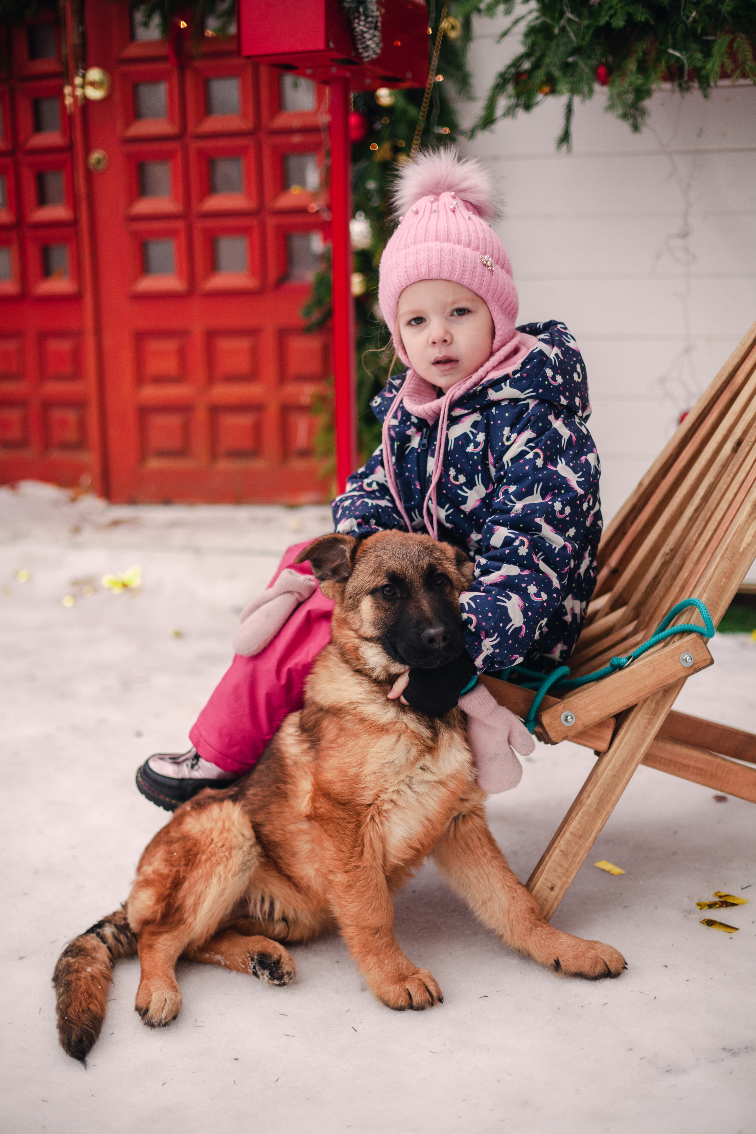 Новогодняя серия с ретромашиной. Фотограф-анималист Татьяна Степанова