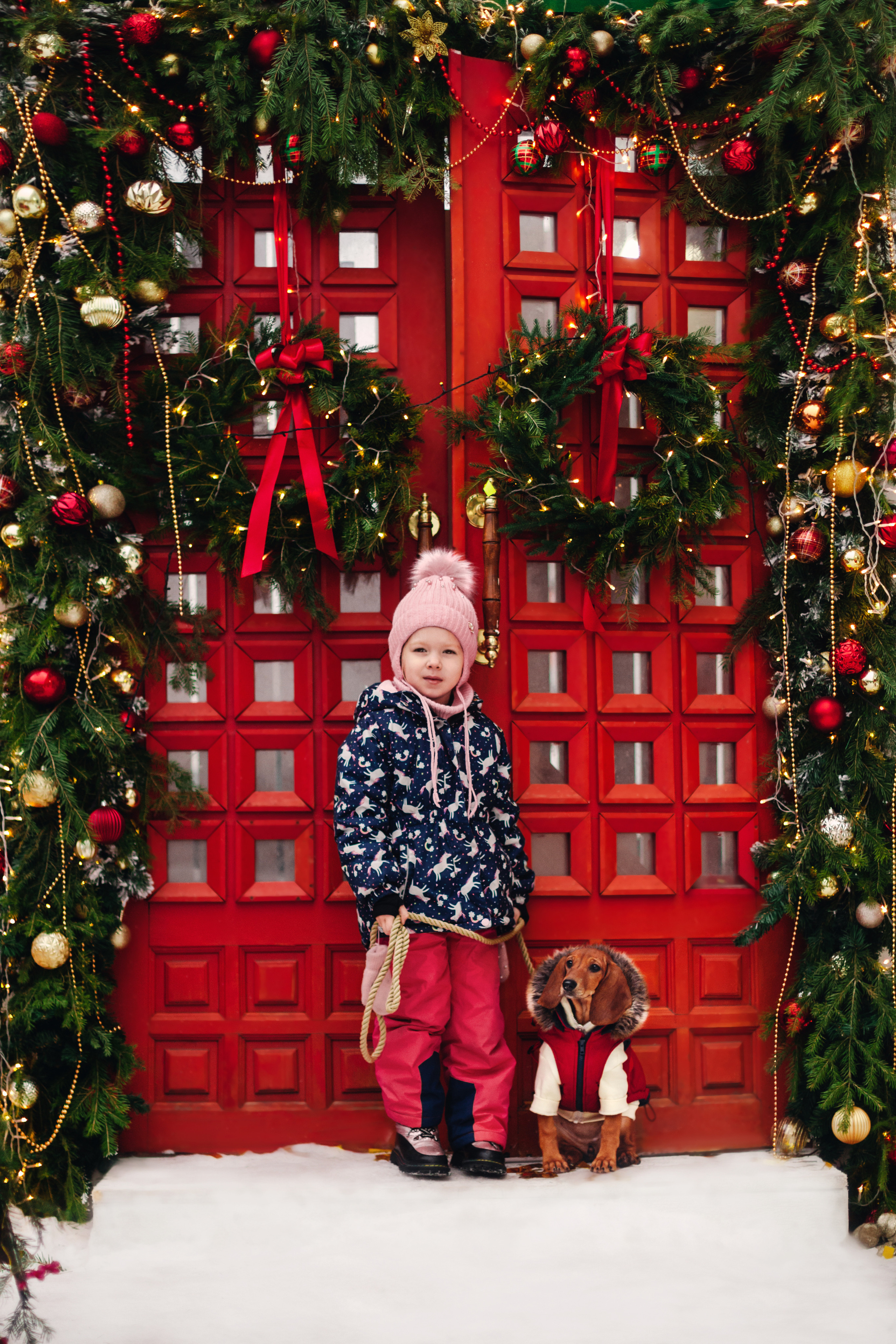 Новогодняя серия с ретромашиной. Фотограф-анималист Татьяна Степанова
