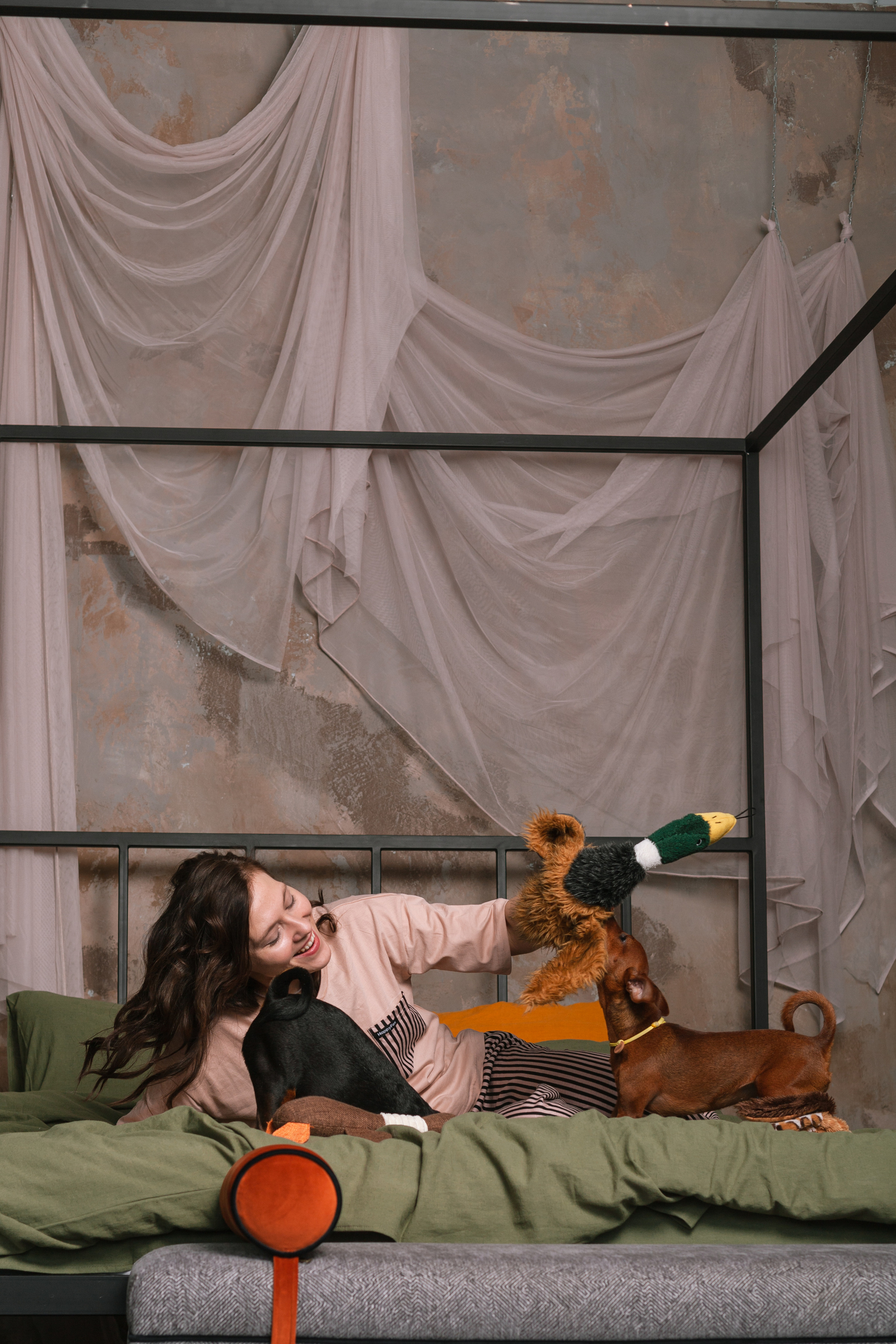 Александра и пинчеры Майя и Джой. Фотограф-анималист Татьяна Степанова