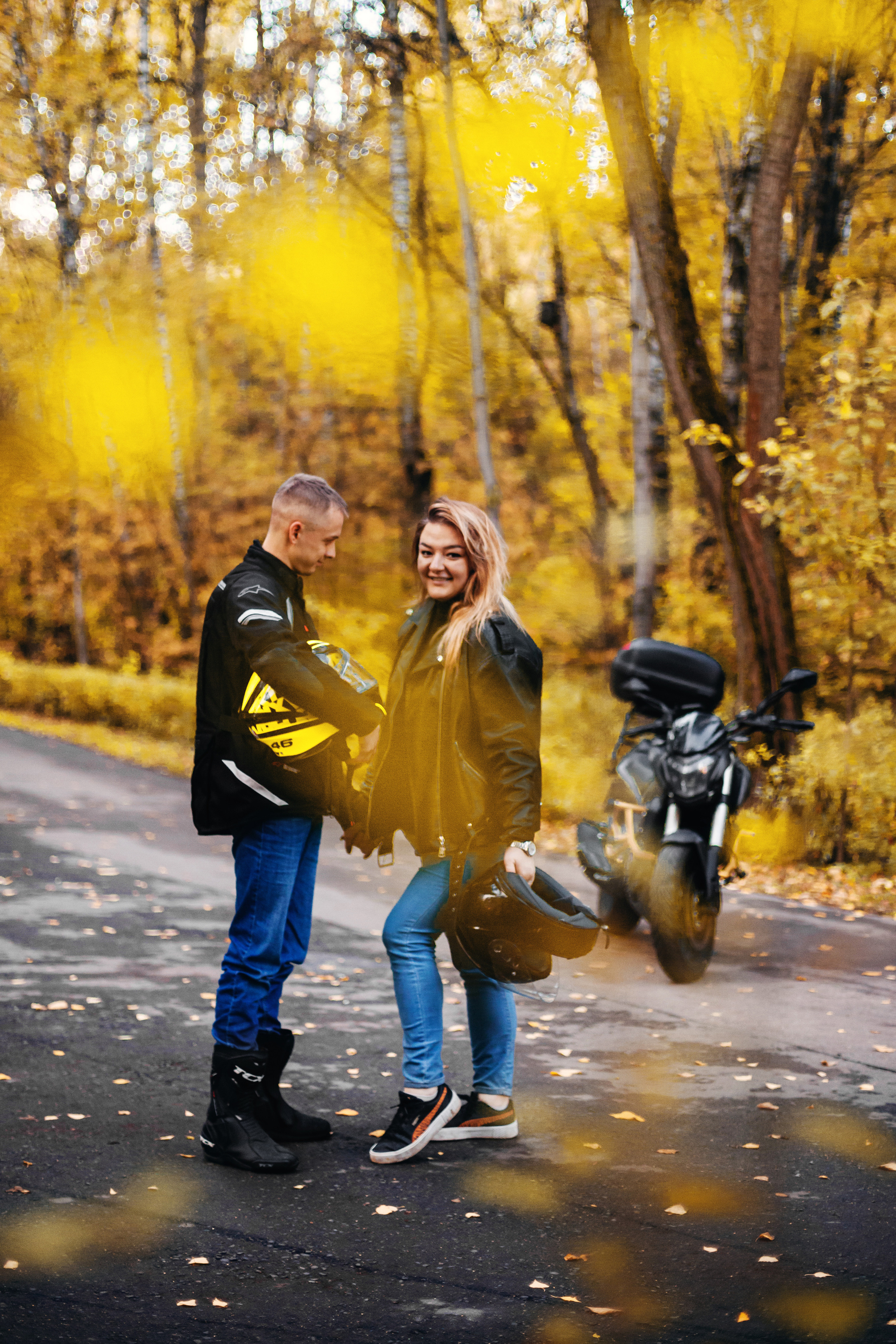 Кристина и Олег в Алешкинском лесопарке. Фотограф-анималист Татьяна Степанова
